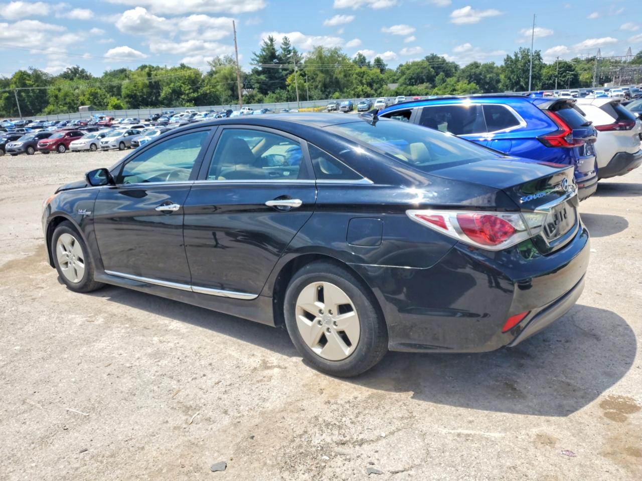 2011 Hyundai Sonata Hybrid Black vin: KMHEC4A46BA003015