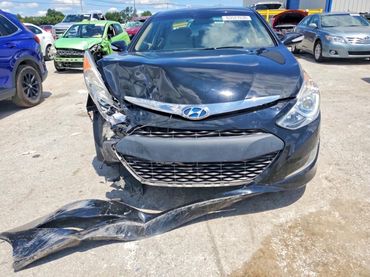 2011 Hyundai Sonata Hybrid Black vin: KMHEC4A46BA003015