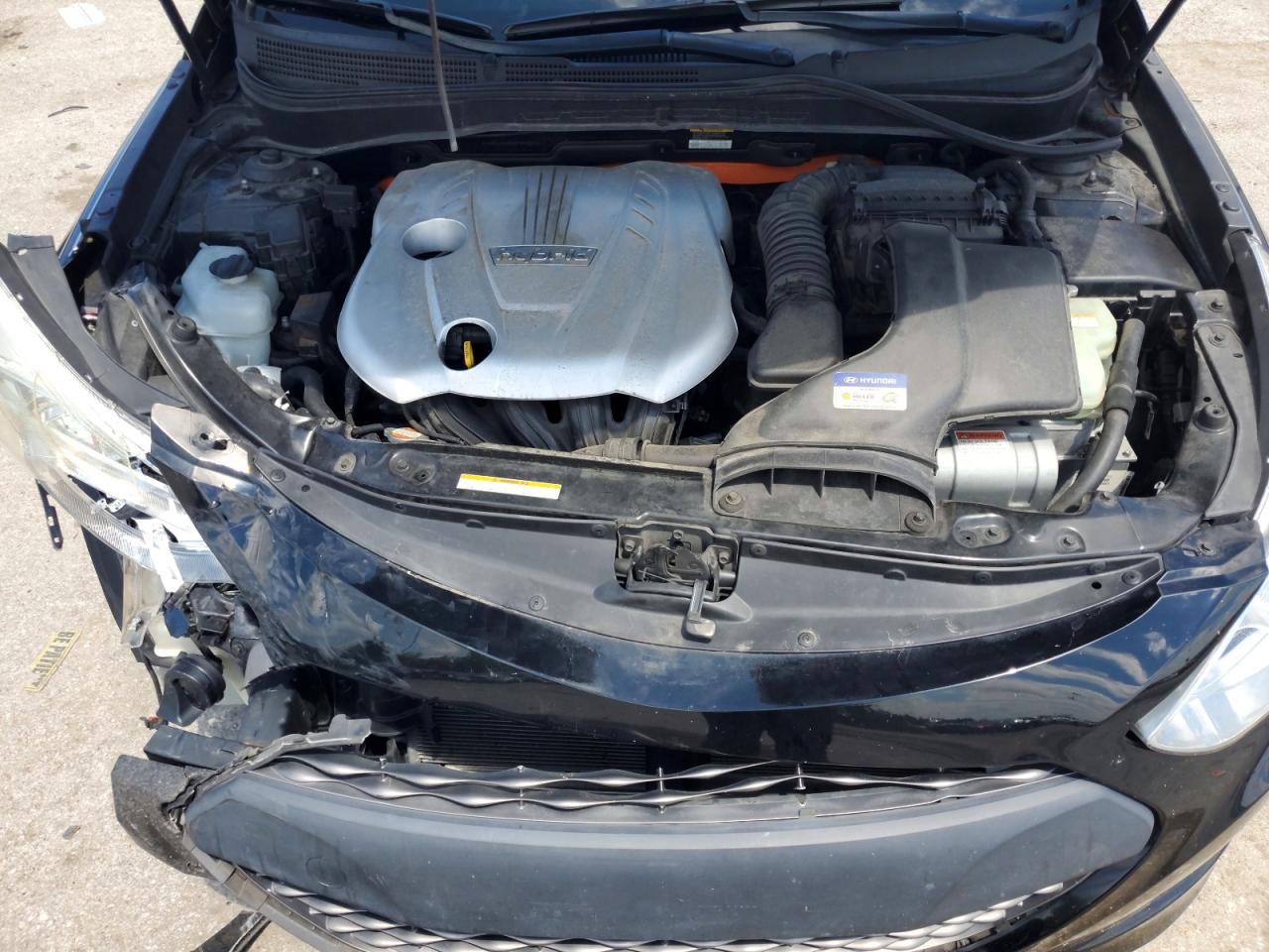 2011 Hyundai Sonata Hybrid Black vin: KMHEC4A46BA003015