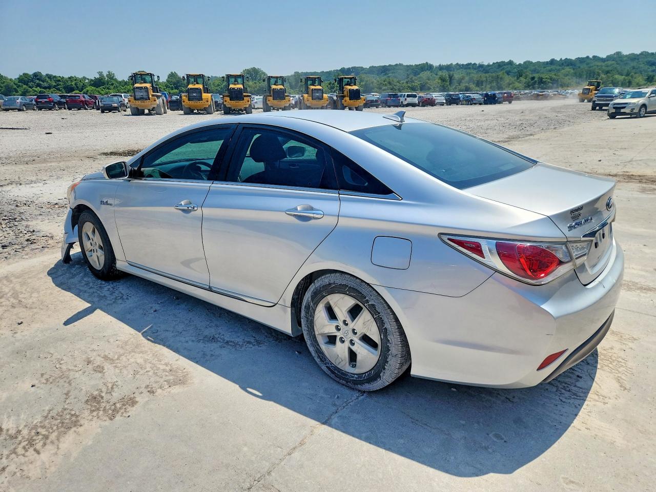 2011 Hyundai Sonata Hybrid Silver vin: KMHEC4A46BA004567