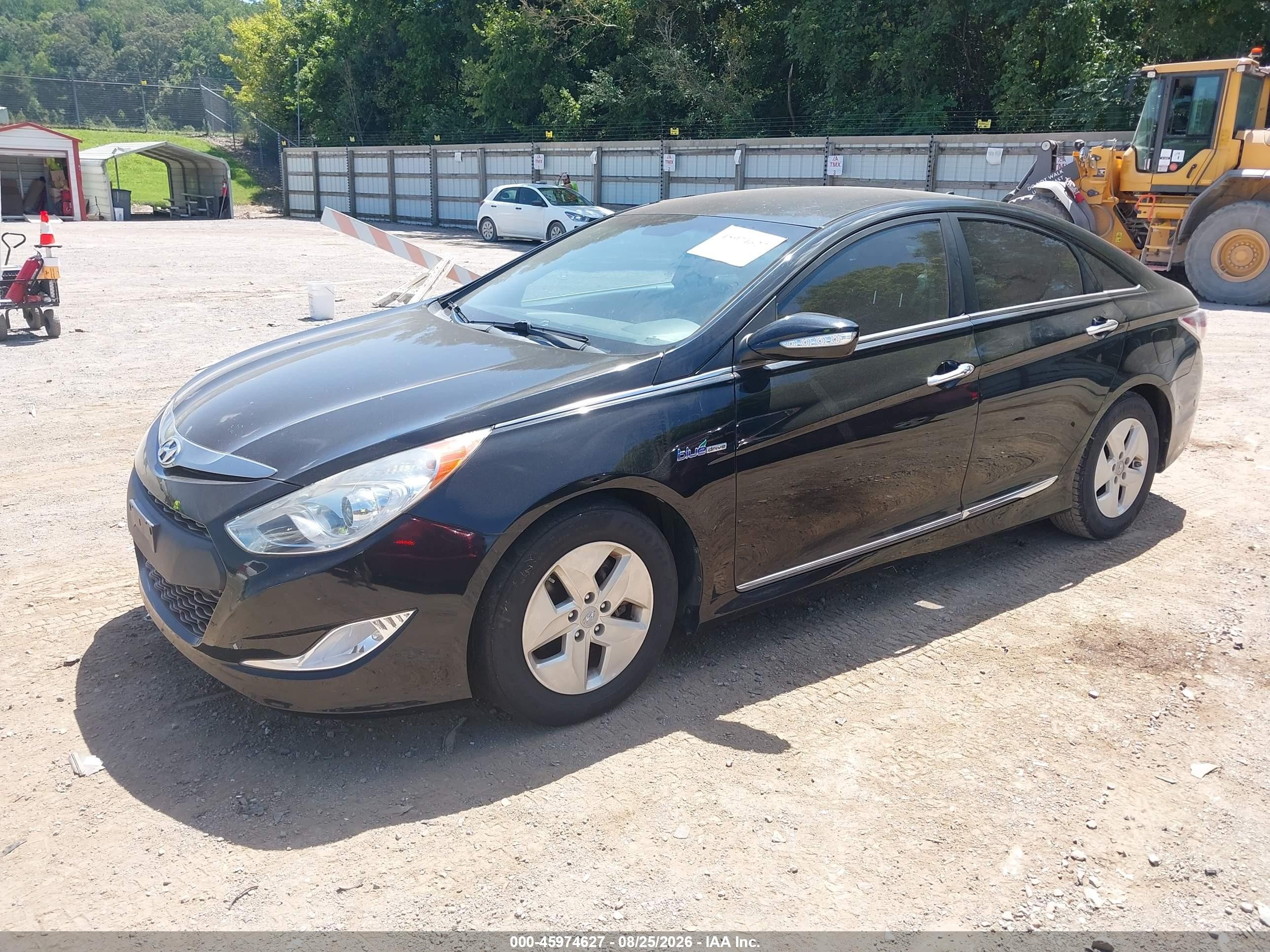 2011 Hyundai Sonata Hybrid   Black vin: KMHEC4A46BA007260