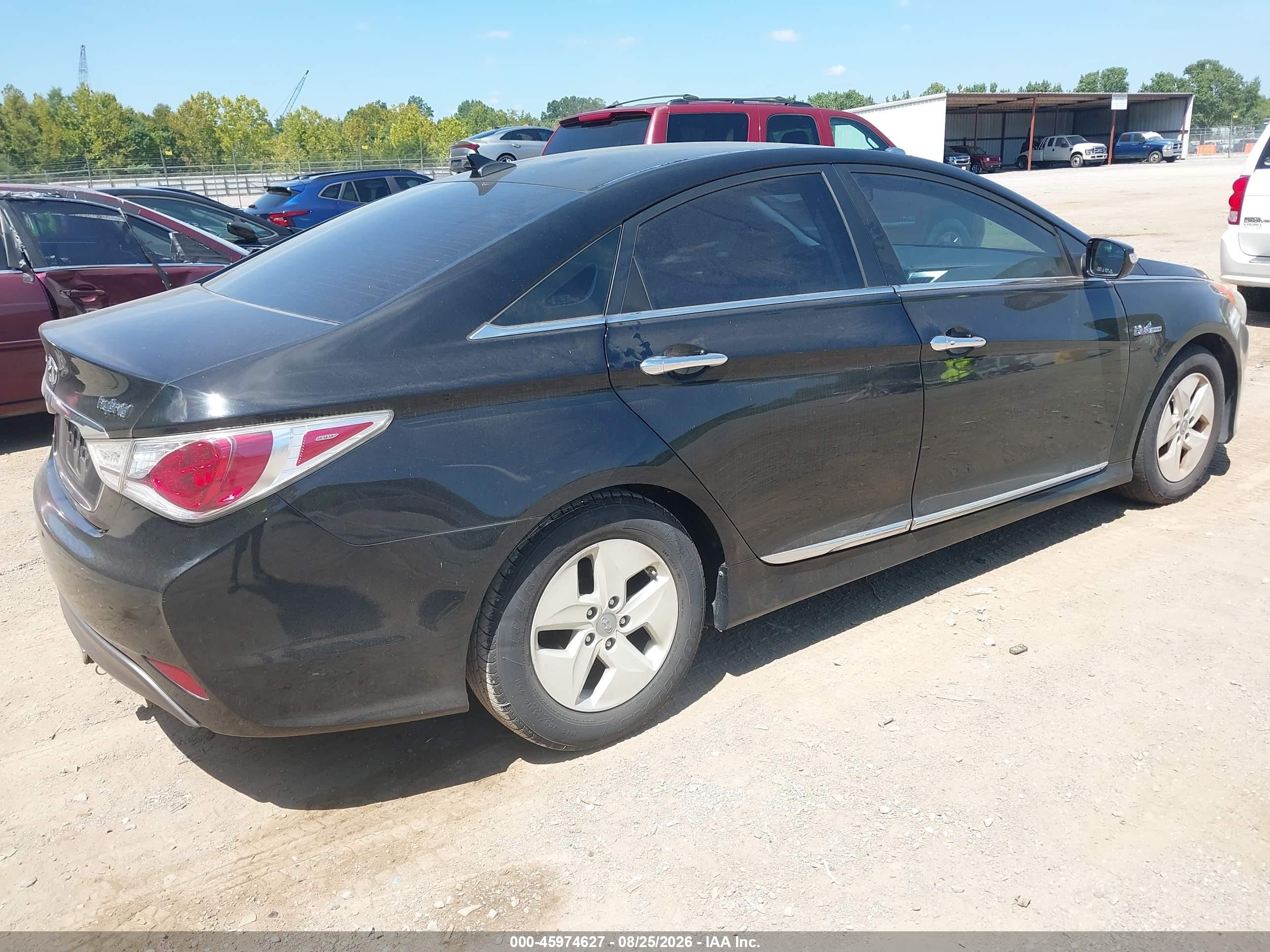 2011 Hyundai Sonata Hybrid   Black vin: KMHEC4A46BA007260
