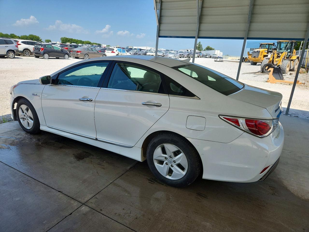 2011 Hyundai Sonata Hybrid Белый vin: KMHEC4A46BA008120