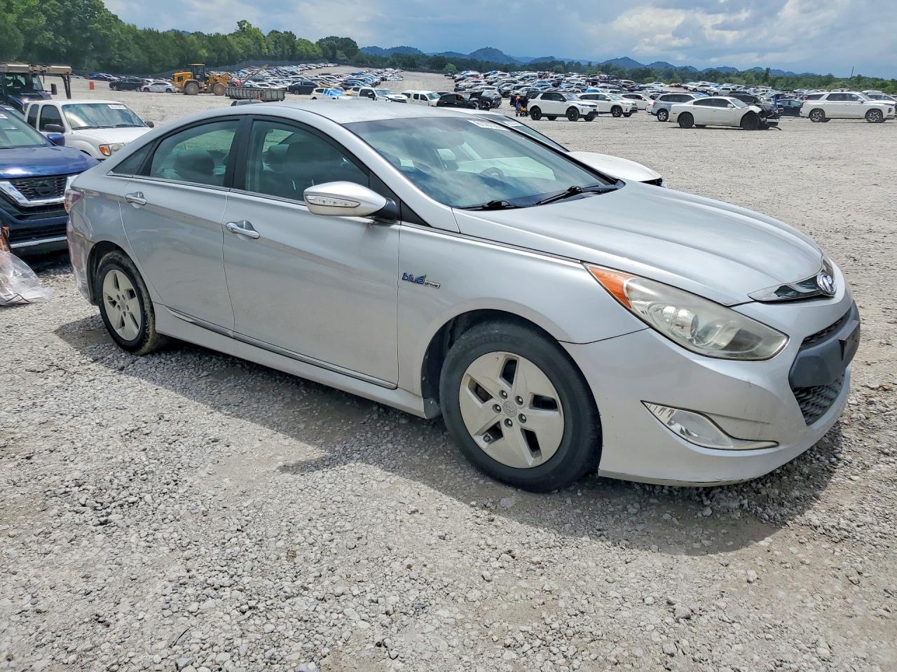 2012 Hyundai Sonata Hybrid Gray vin: KMHEC4A46CA024335