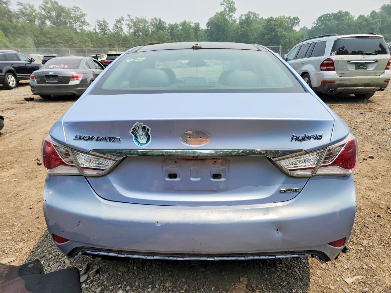 2012 Hyundai Sonata Hybrid Синий vin: KMHEC4A46CA026781