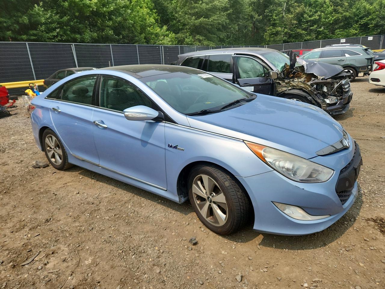 2012 Hyundai Sonata Hybrid Синий vin: KMHEC4A46CA026781