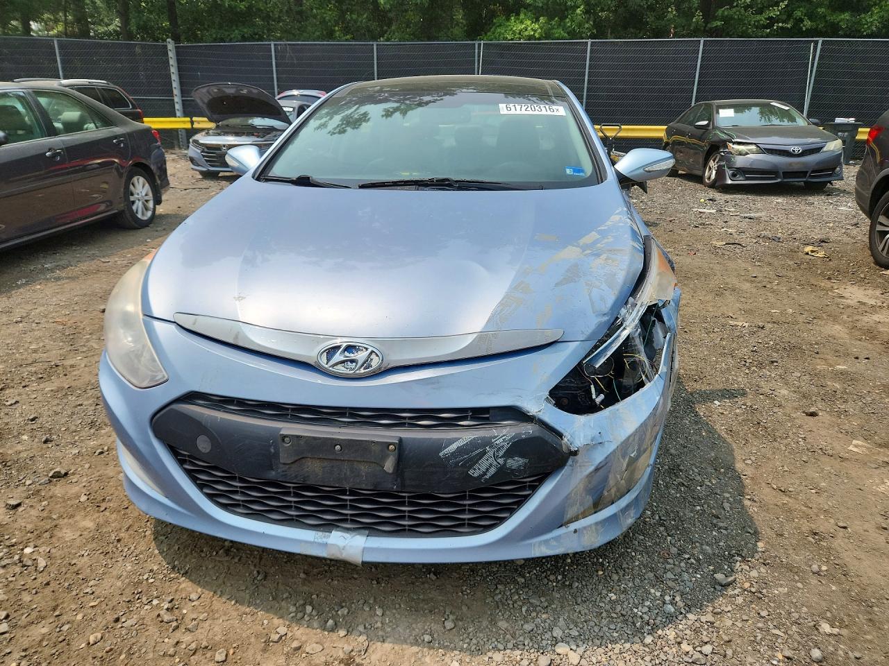 2012 Hyundai Sonata Hybrid Синий vin: KMHEC4A46CA026781