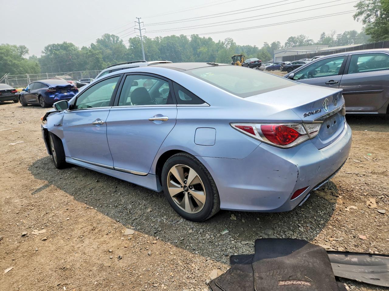 2012 Hyundai Sonata Hybrid Синий vin: KMHEC4A46CA026781