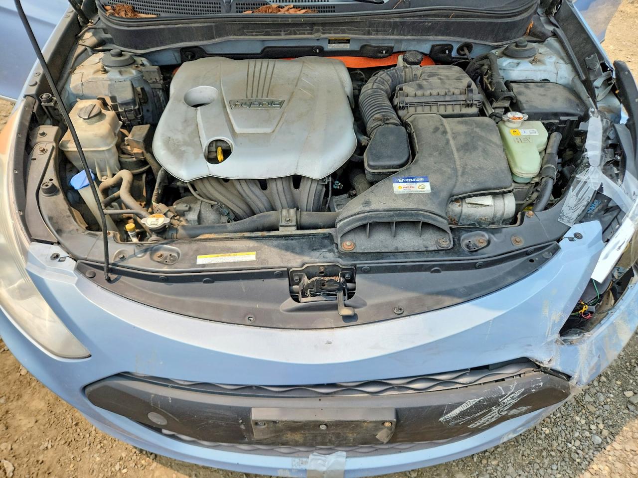 2012 Hyundai Sonata Hybrid Синий vin: KMHEC4A46CA026781