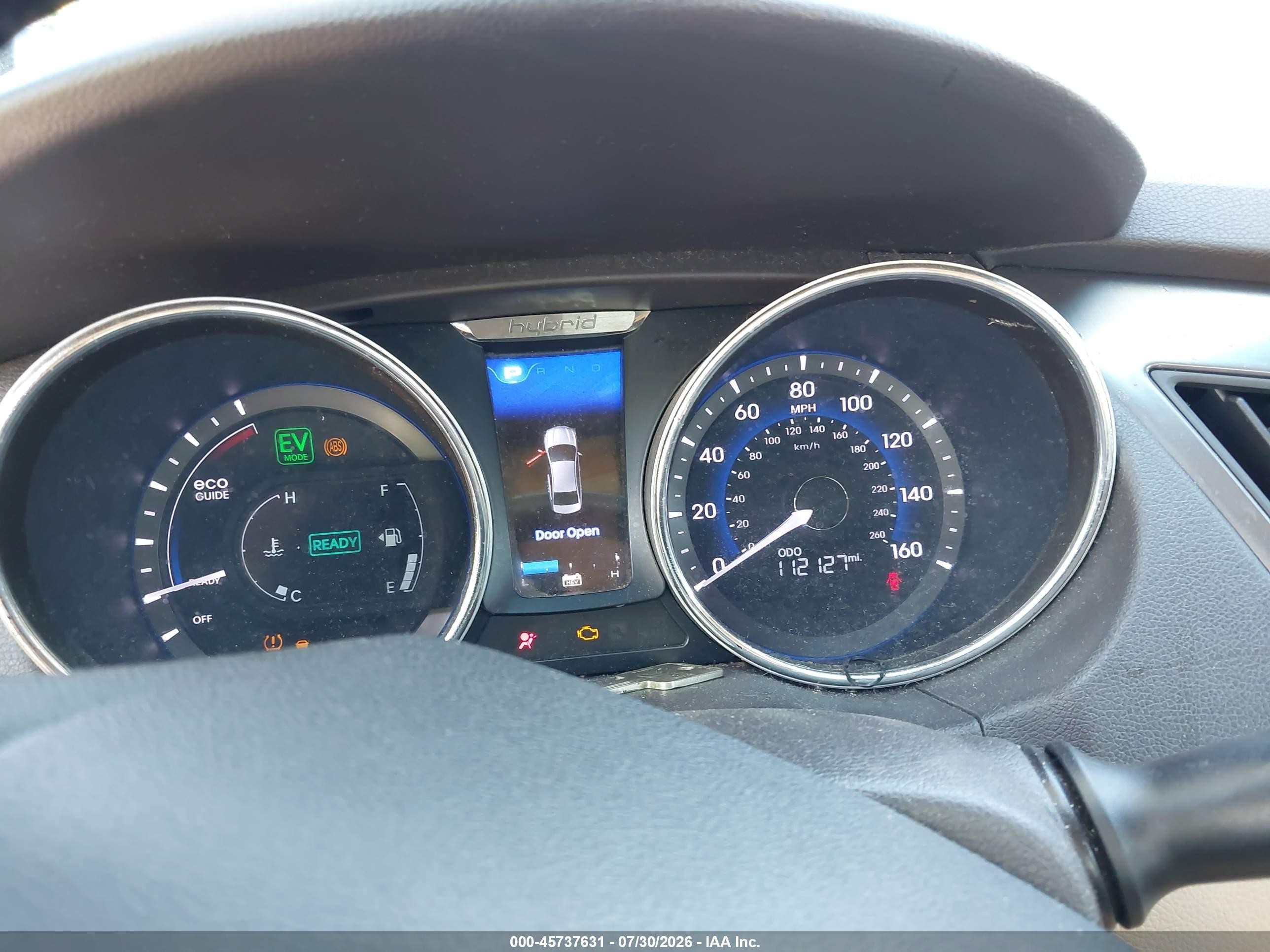 2012 Hyundai Sonata Hybrid   Red vin: KMHEC4A46CA038669