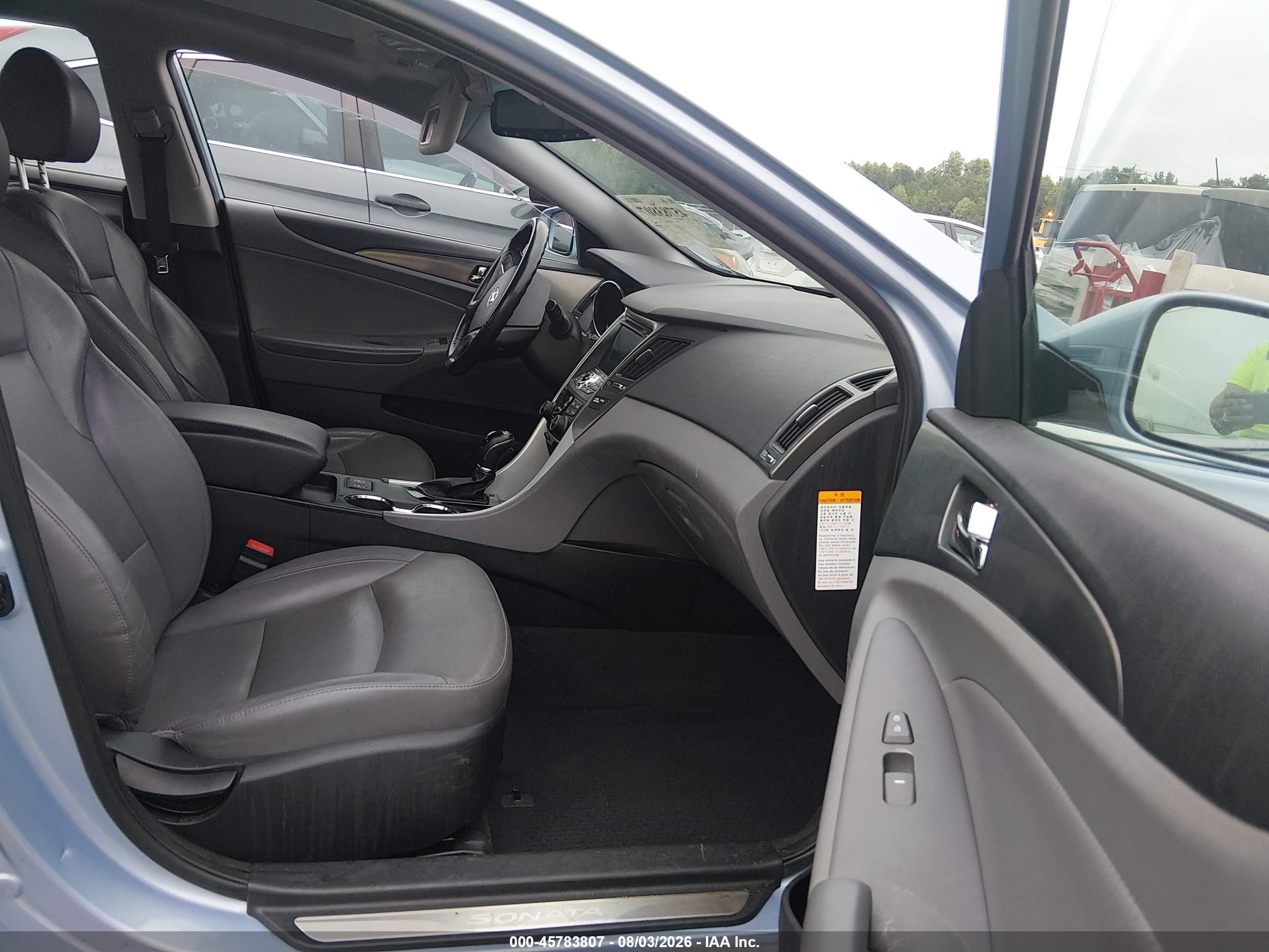 2013 Hyundai Sonata Hybrid Limited Light Blue vin: KMHEC4A46DA050287