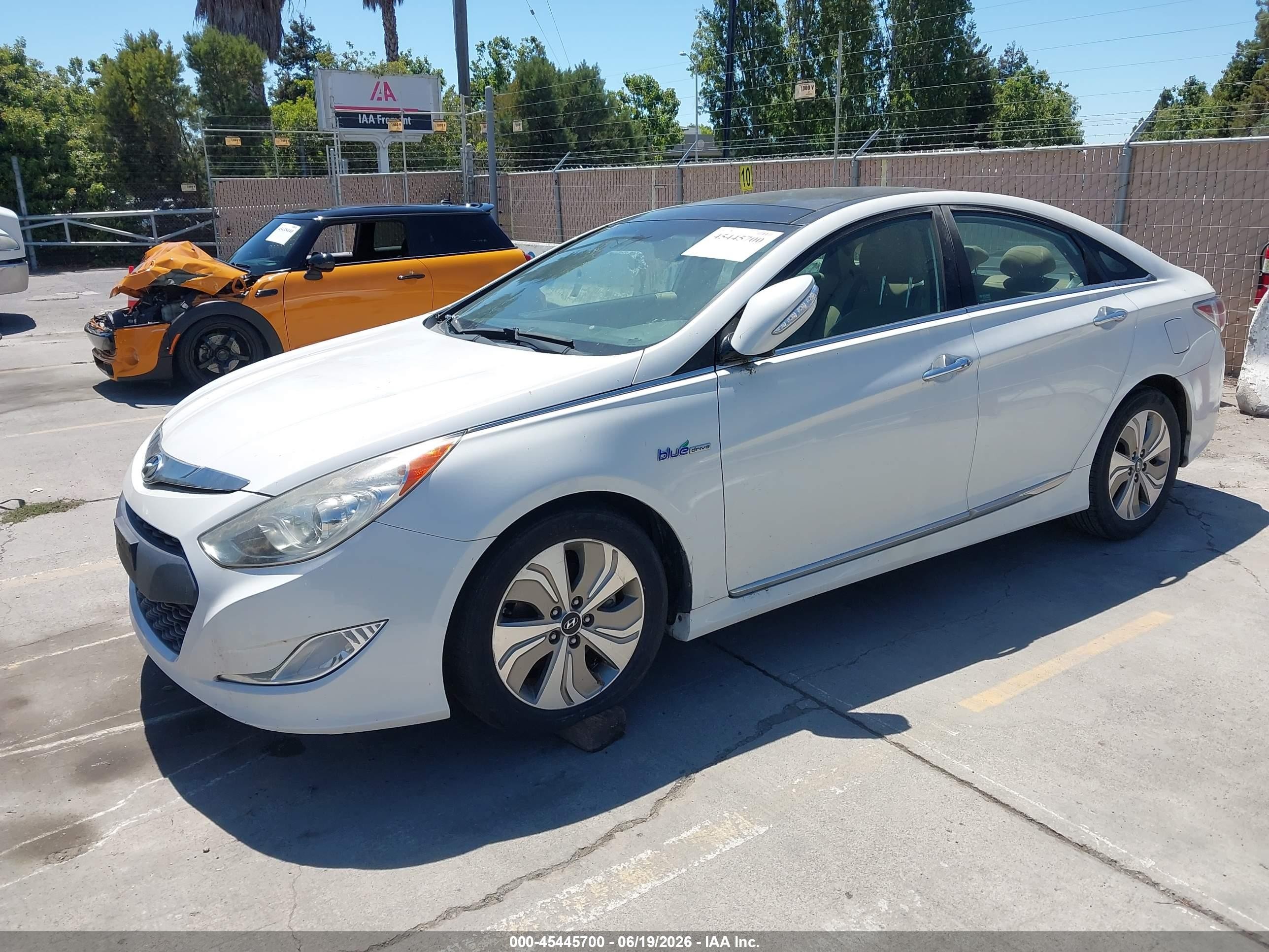 2013 Hyundai Sonata Hybrid Limited White vin: KMHEC4A46DA051343