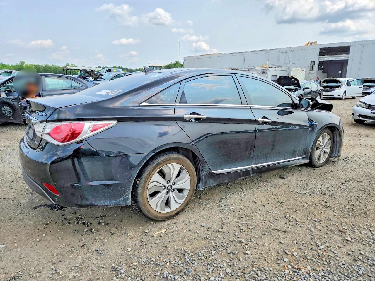 2013 Hyundai Sonata Hybrid Black vin: KMHEC4A46DA051357