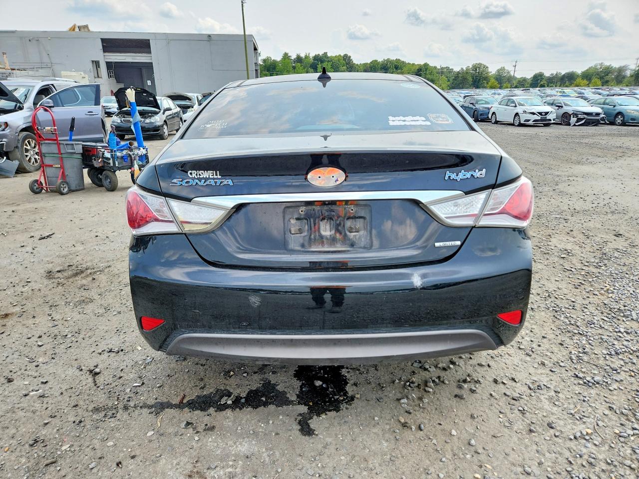 2013 Hyundai Sonata Hybrid Black vin: KMHEC4A46DA051357