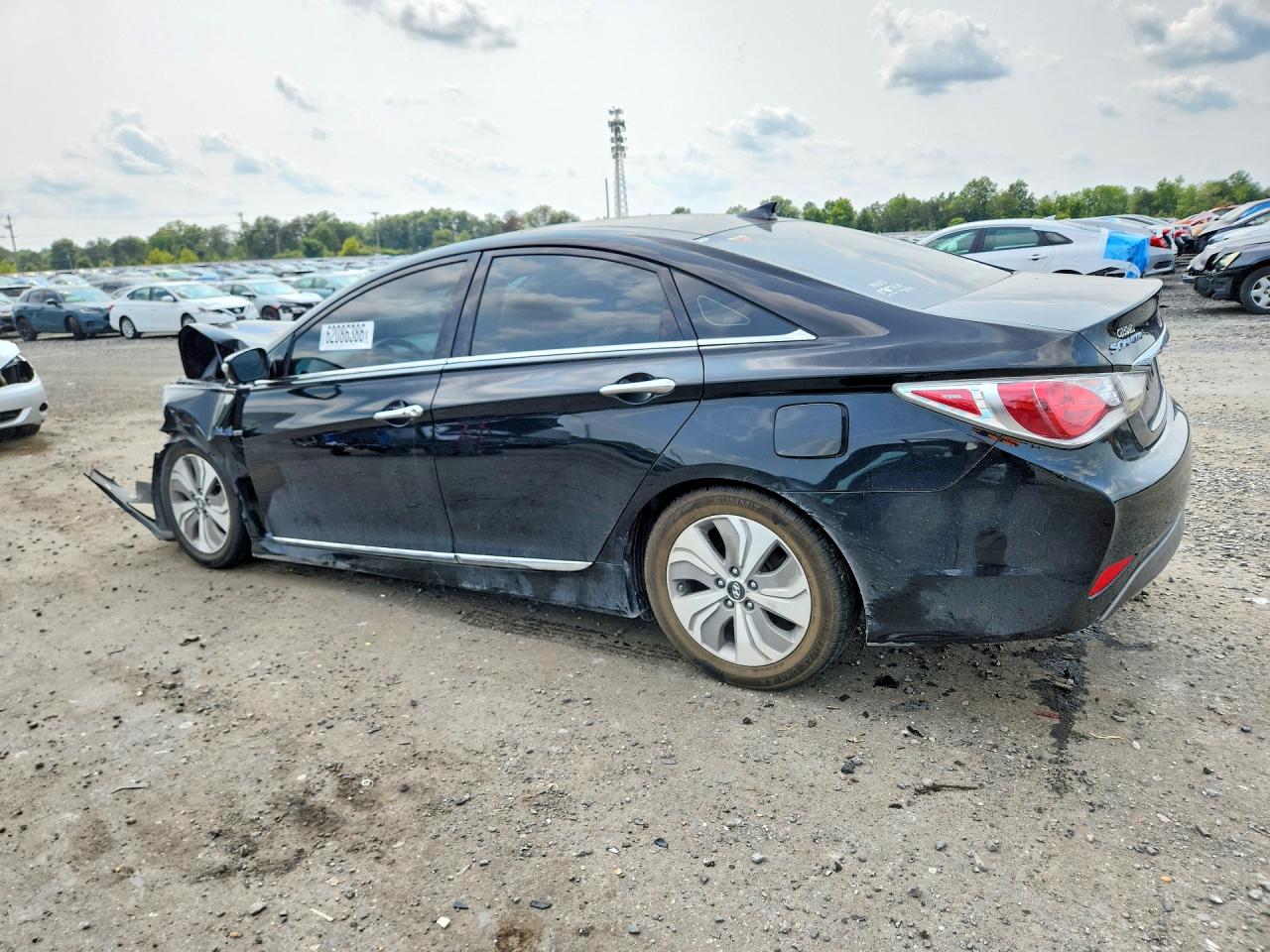 2013 Hyundai Sonata Hybrid Black vin: KMHEC4A46DA051357