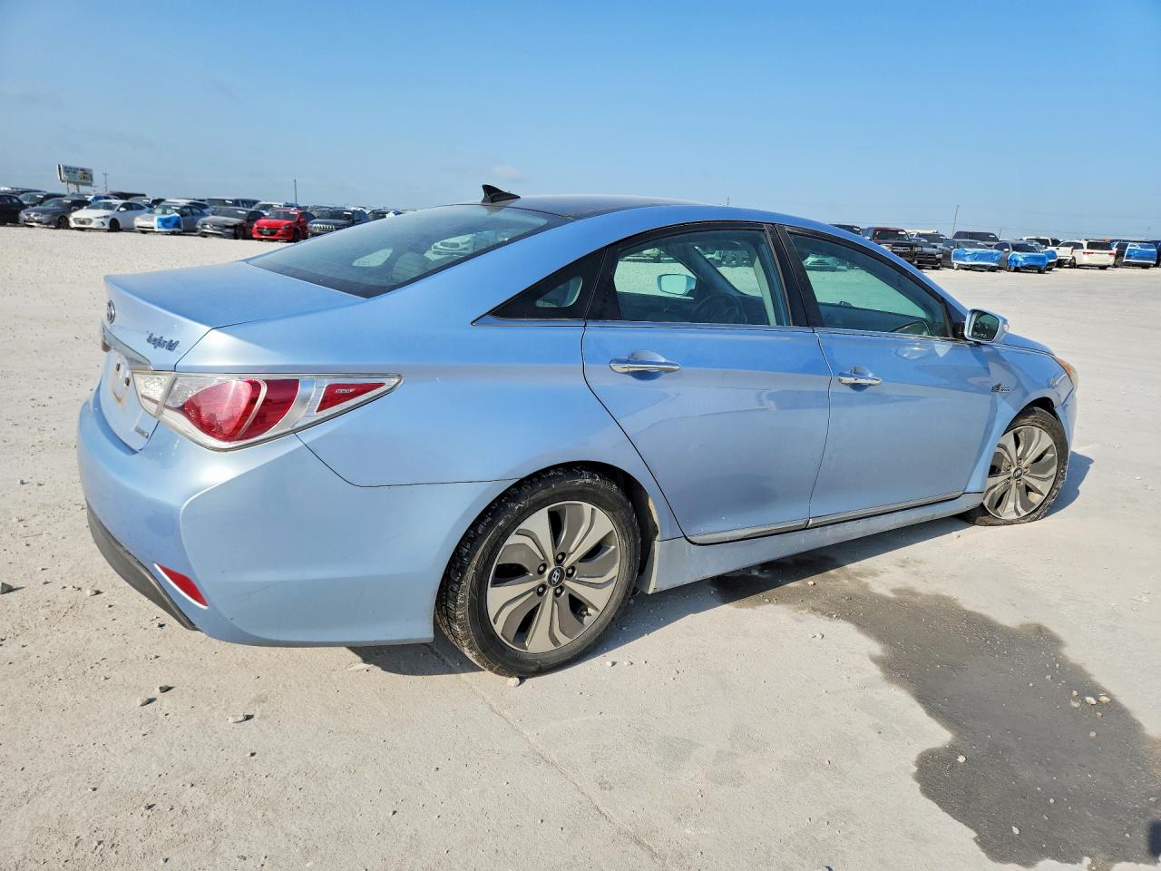 2013 Hyundai Sonata Hybrid Blue vin: KMHEC4A46DA067994