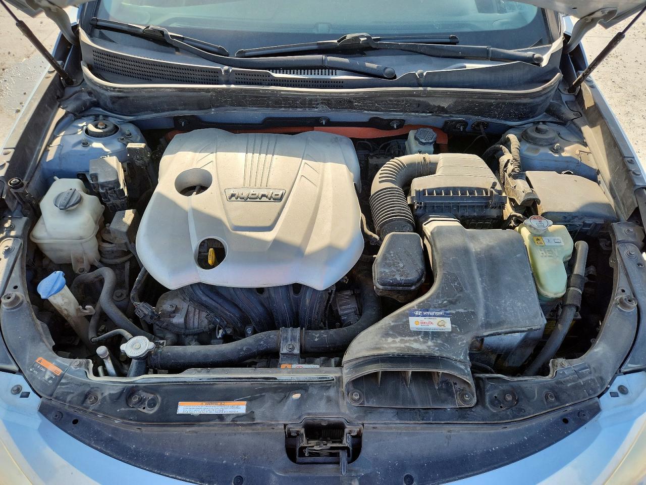 2013 Hyundai Sonata Hybrid Blue vin: KMHEC4A46DA067994