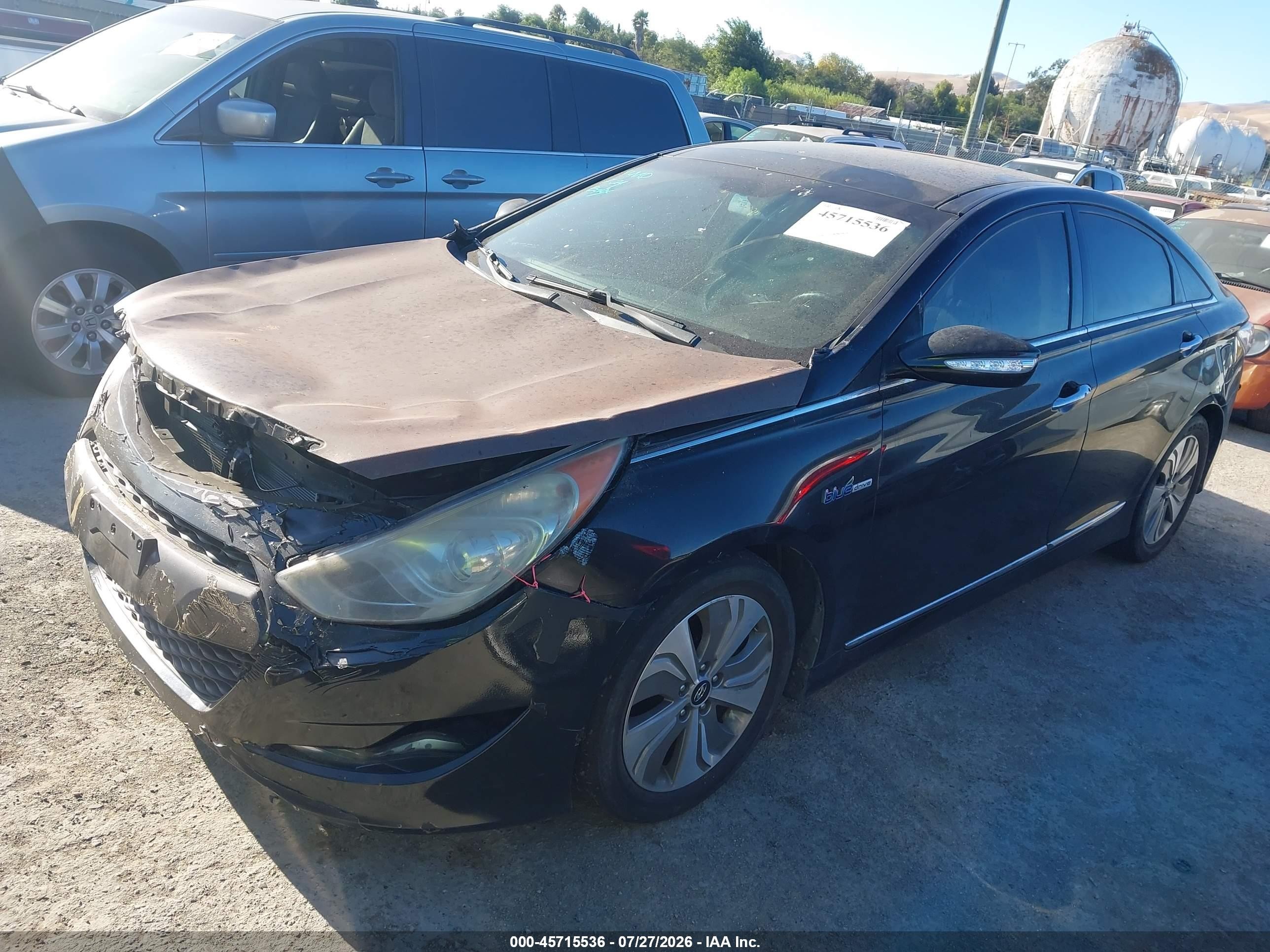 2013 Hyundai Sonata Hybrid Limited Black vin: KMHEC4A46DA076663