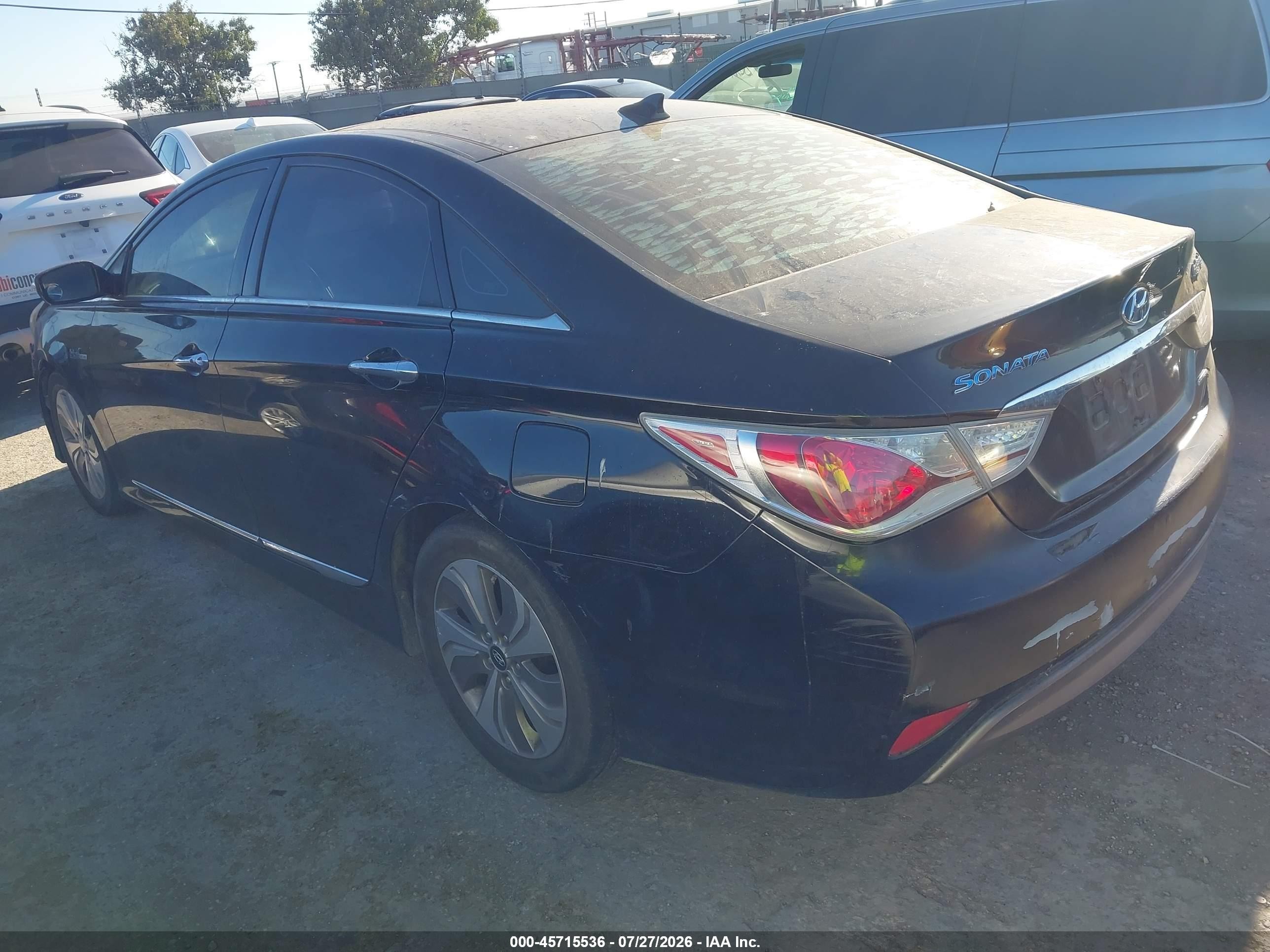 2013 Hyundai Sonata Hybrid Limited Black vin: KMHEC4A46DA076663