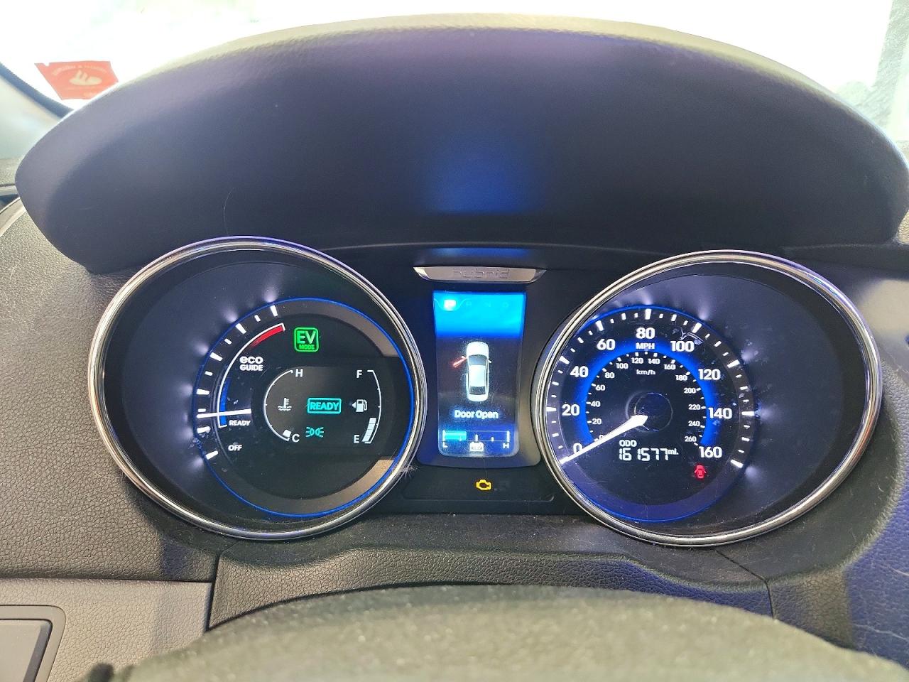 2013 Hyundai Sonata Hybrid Blue vin: KMHEC4A46DA088537