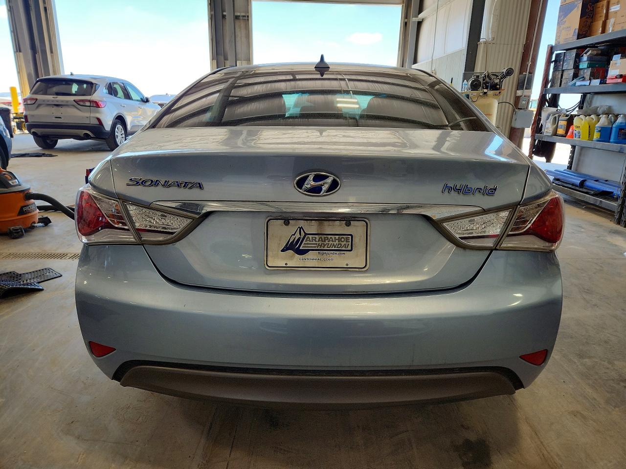 2013 Hyundai Sonata Hybrid Blue vin: KMHEC4A46DA088537