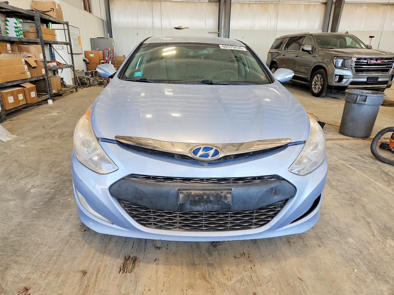 2013 Hyundai Sonata Hybrid Blue vin: KMHEC4A46DA088537