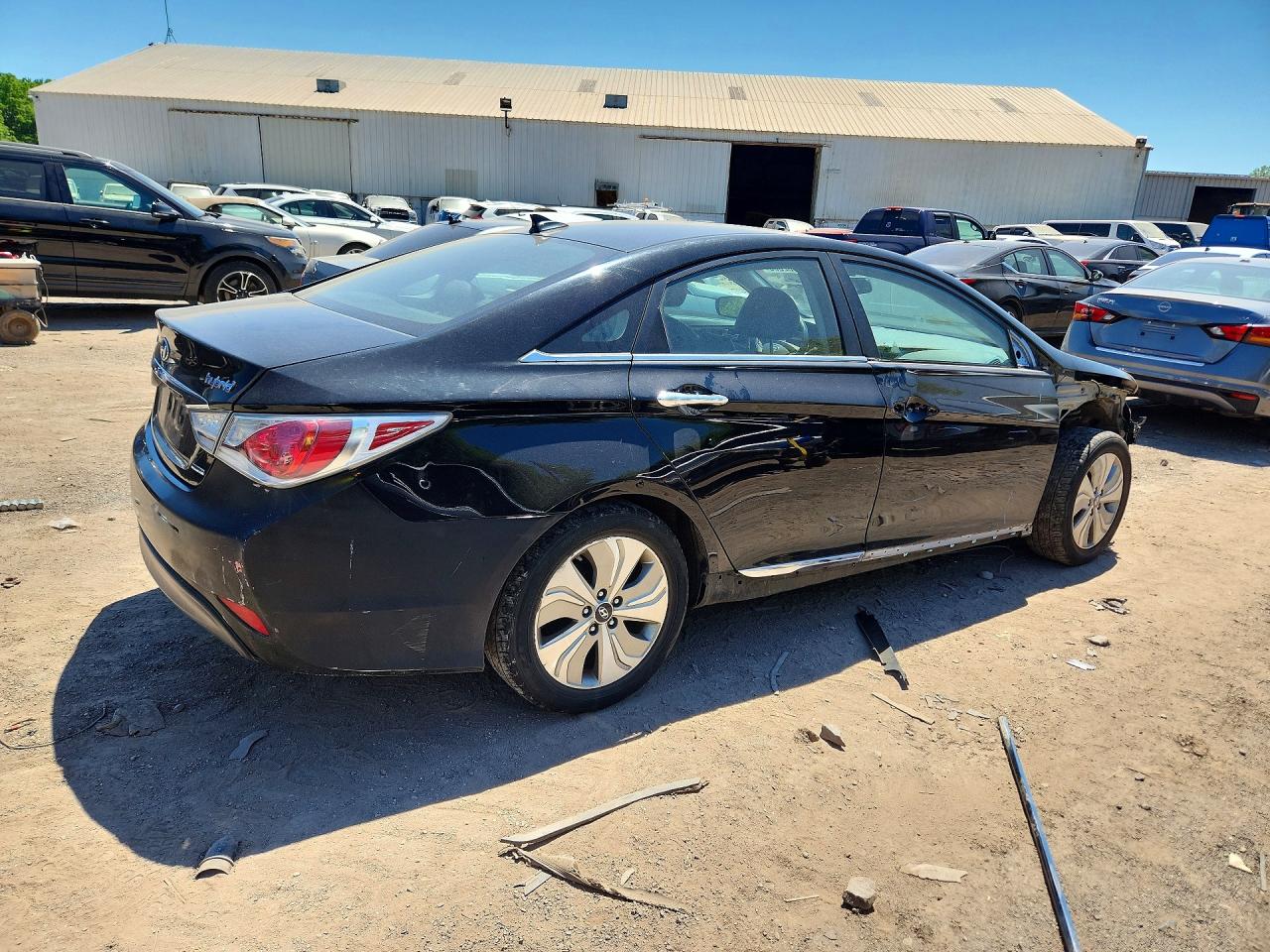 2013 Hyundai Sonata Hybrid Черный vin: KMHEC4A46DA098940