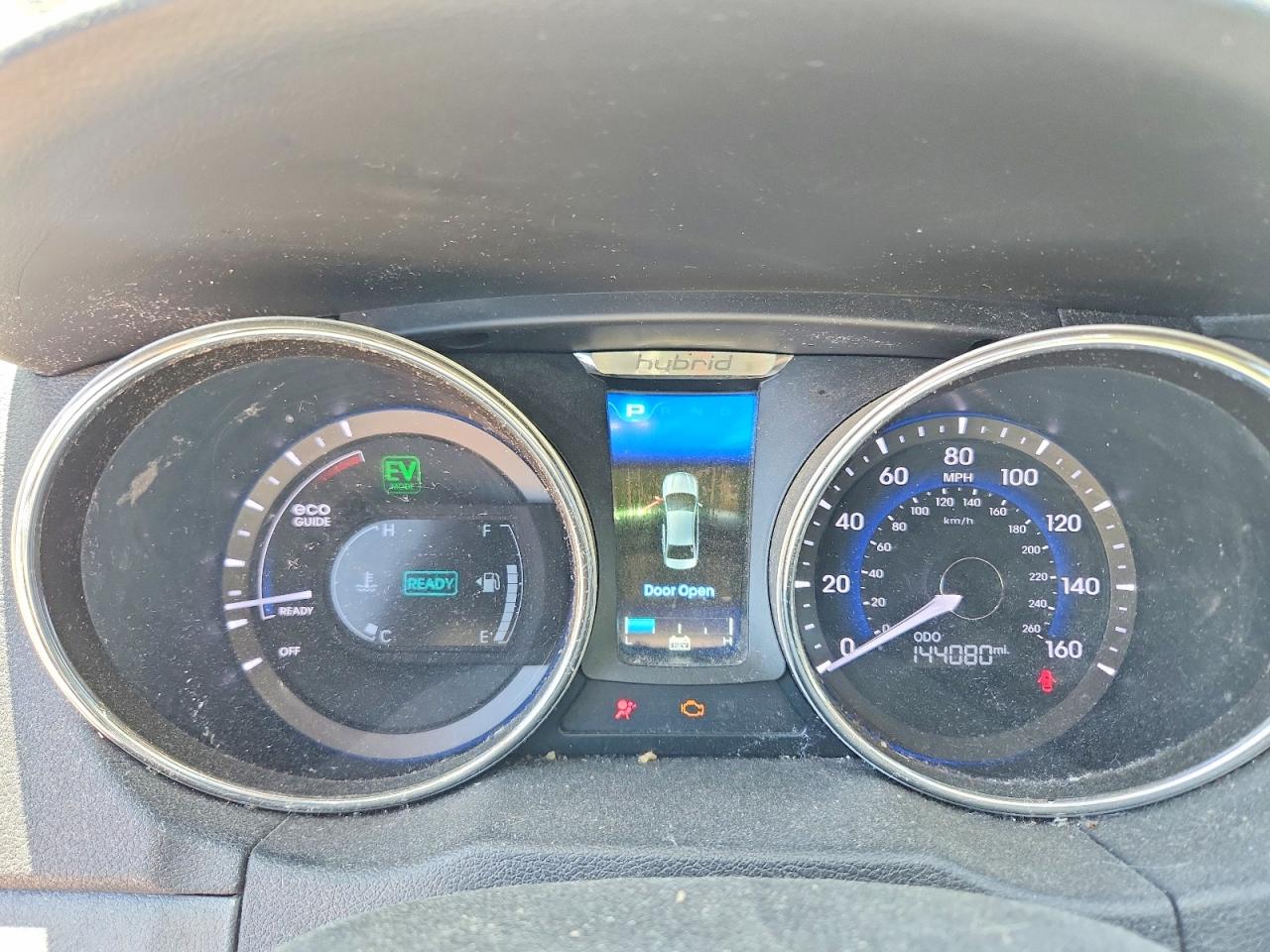 2013 Hyundai Sonata Hybrid Черный vin: KMHEC4A46DA098940