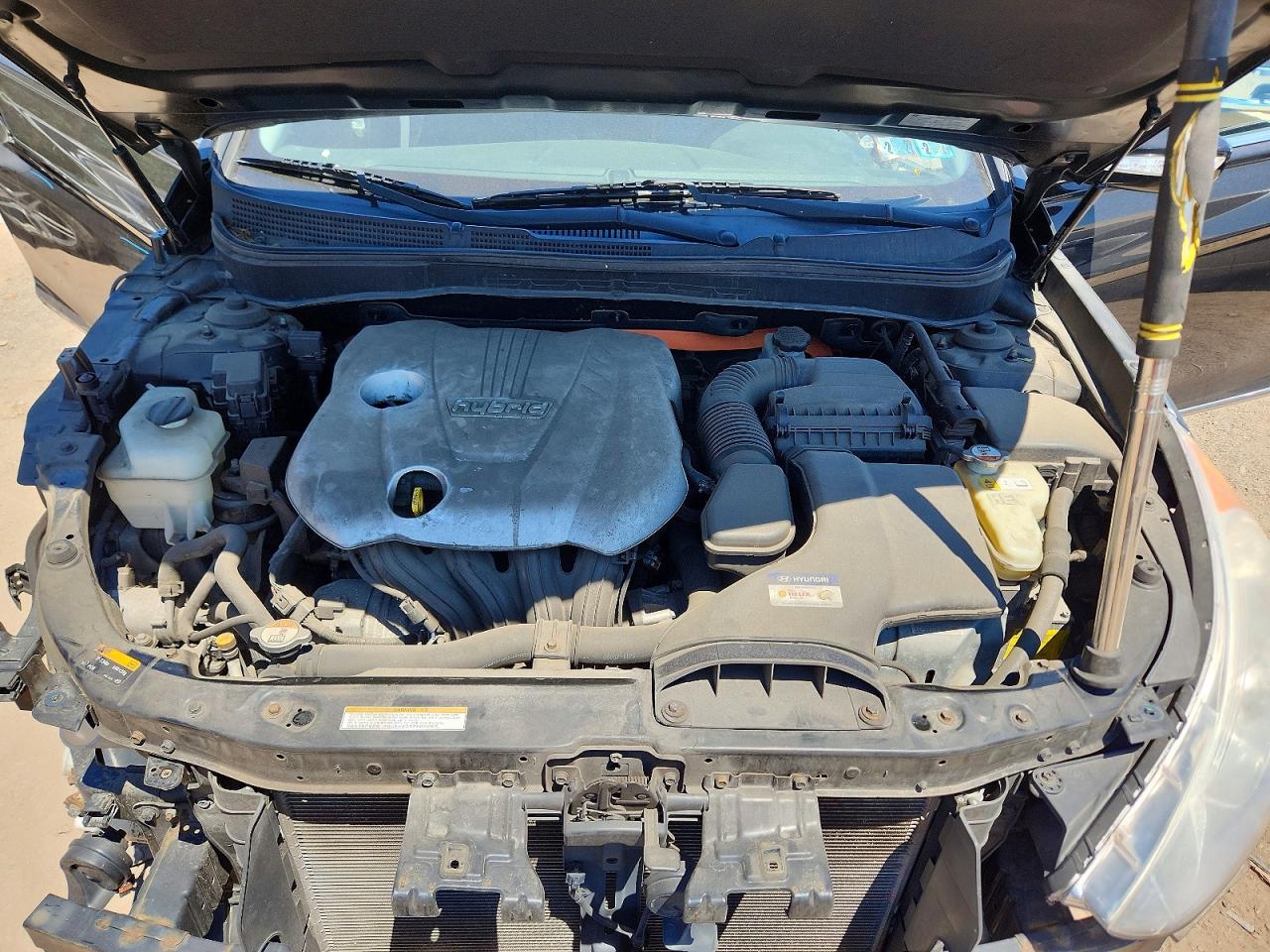 2013 Hyundai Sonata Hybrid Черный vin: KMHEC4A46DA098940