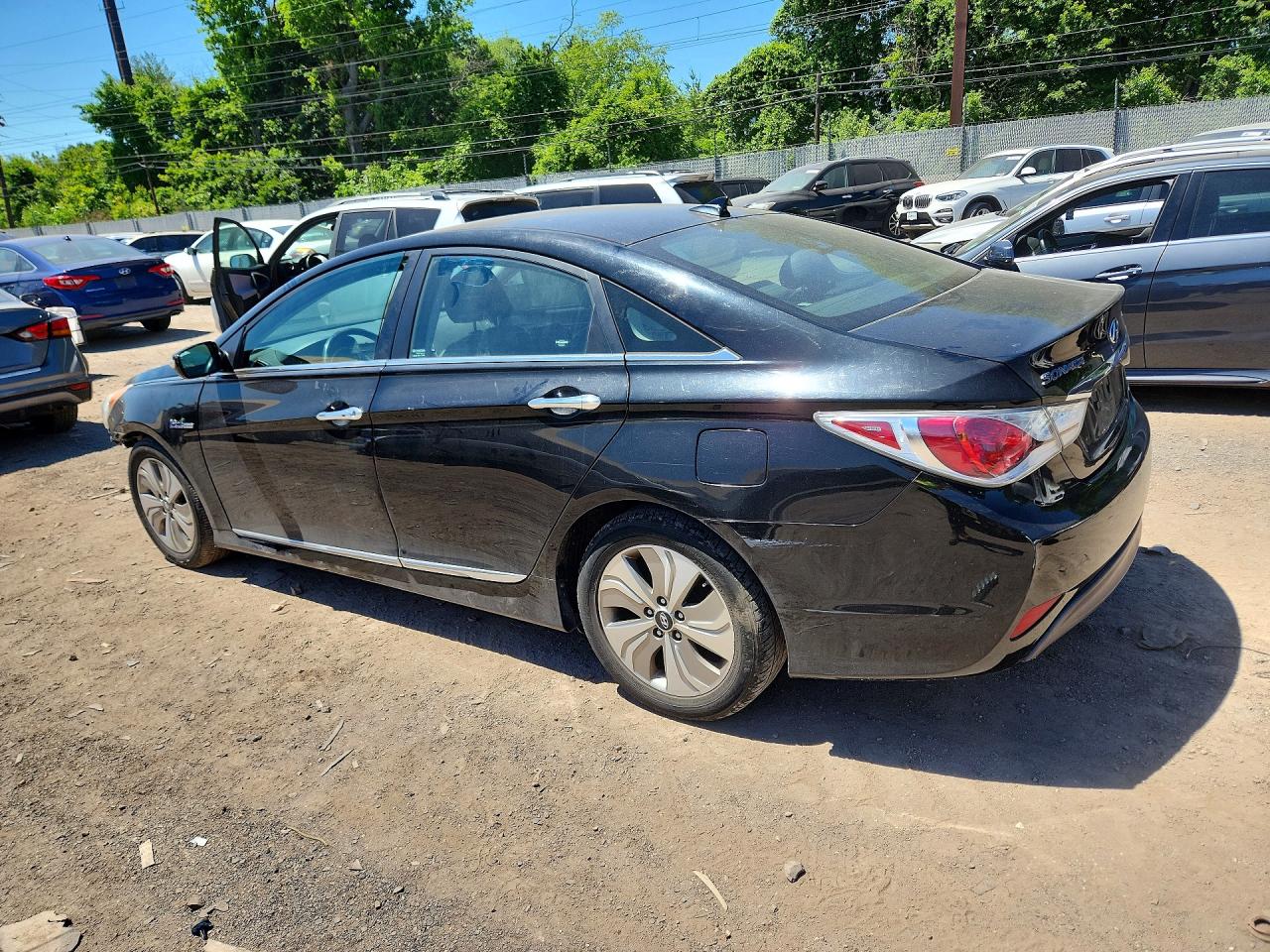 2013 Hyundai Sonata Hybrid Черный vin: KMHEC4A46DA098940