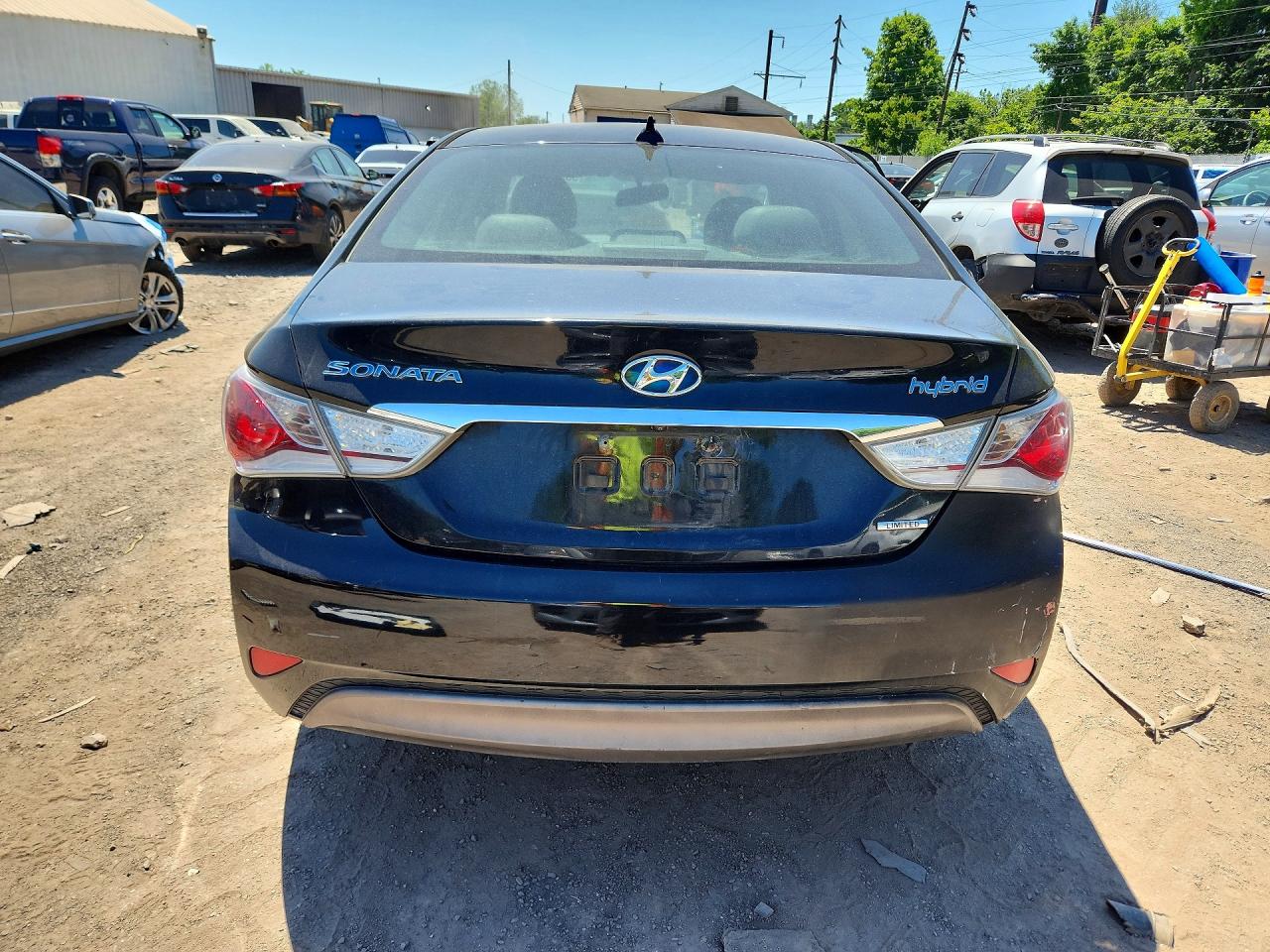 2013 Hyundai Sonata Hybrid Черный vin: KMHEC4A46DA098940