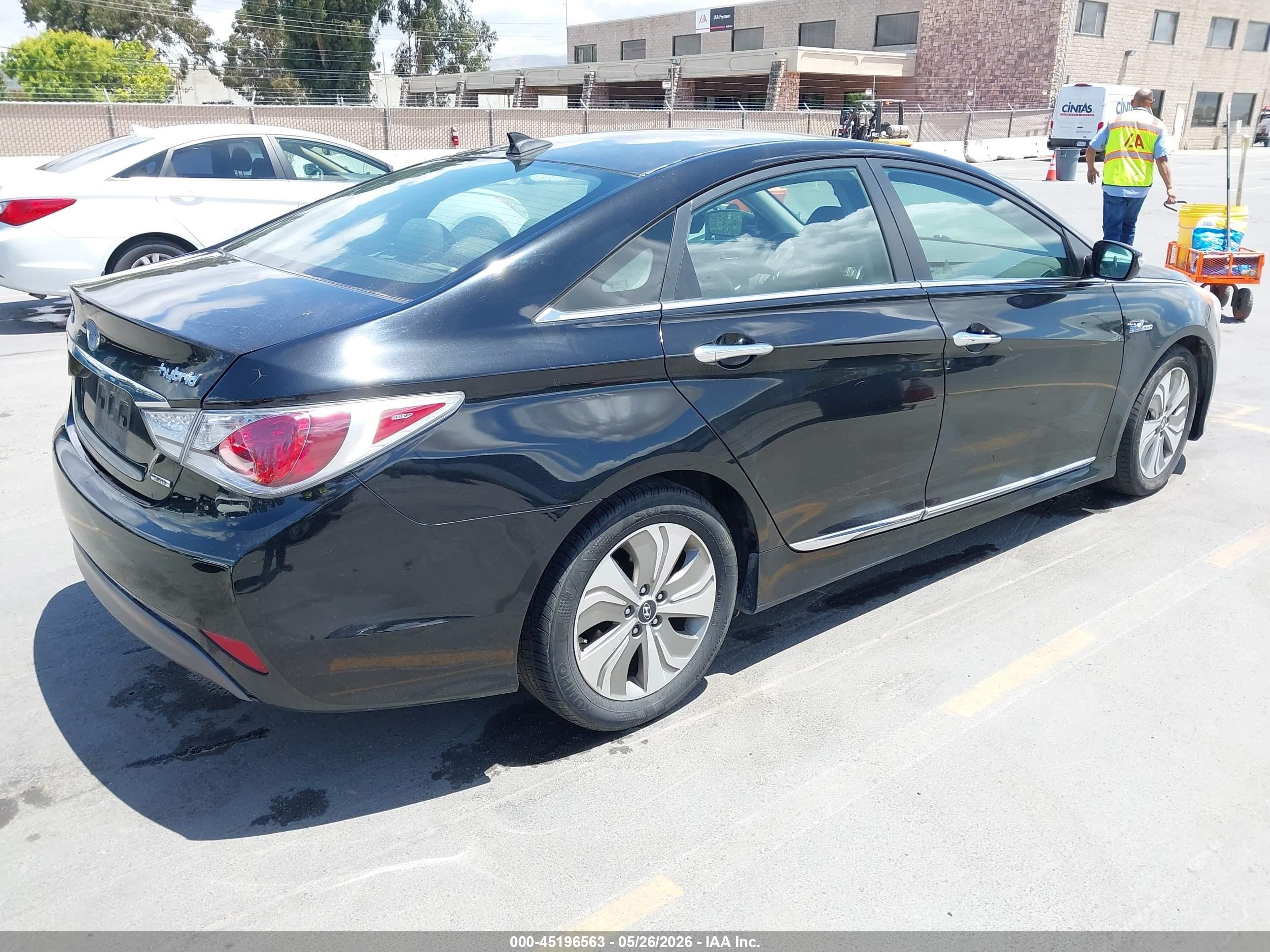 2013 Hyundai Sonata Hybrid Limited Black vin: KMHEC4A46DA101254