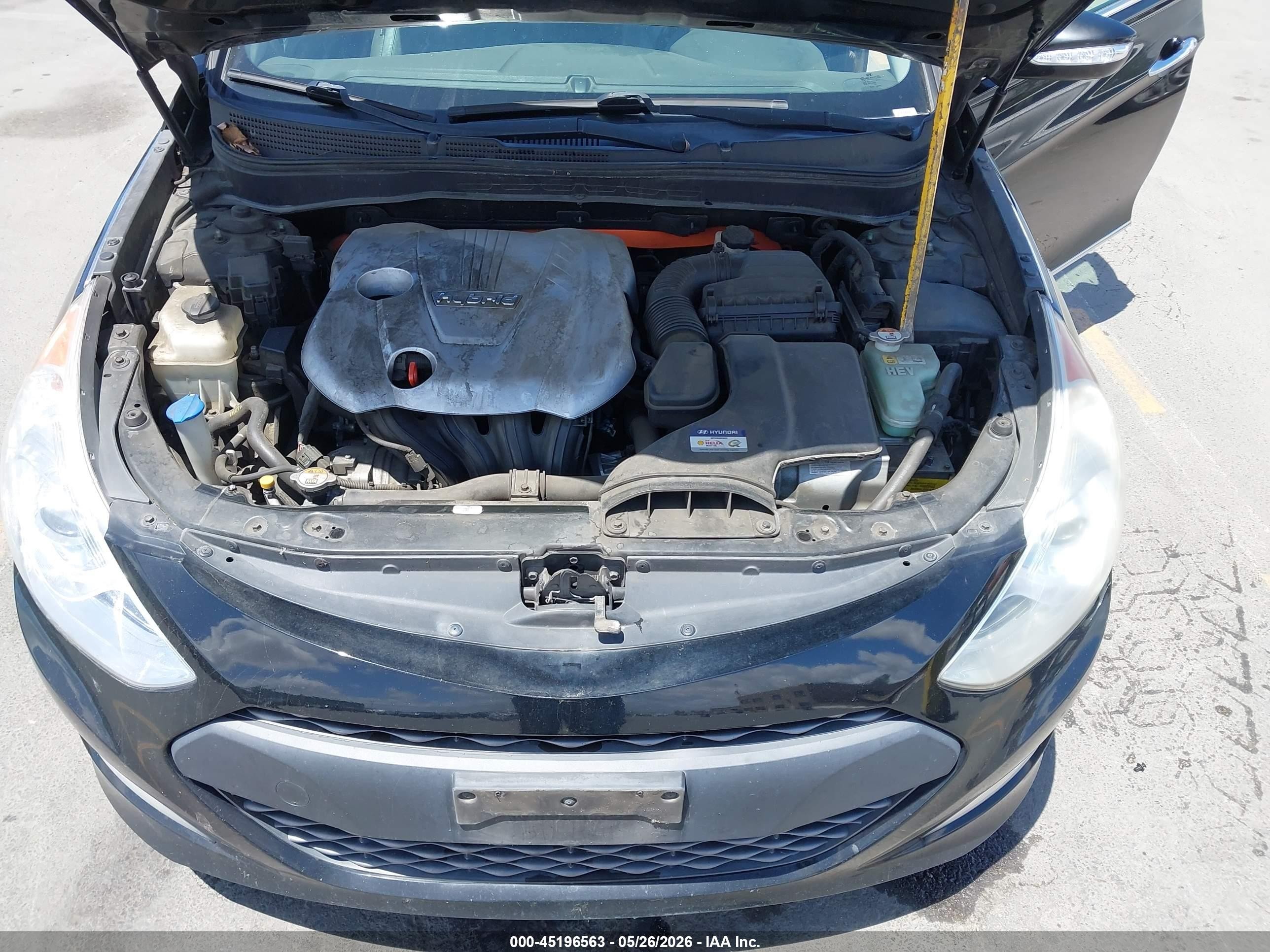 2013 Hyundai Sonata Hybrid Limited Black vin: KMHEC4A46DA101254
