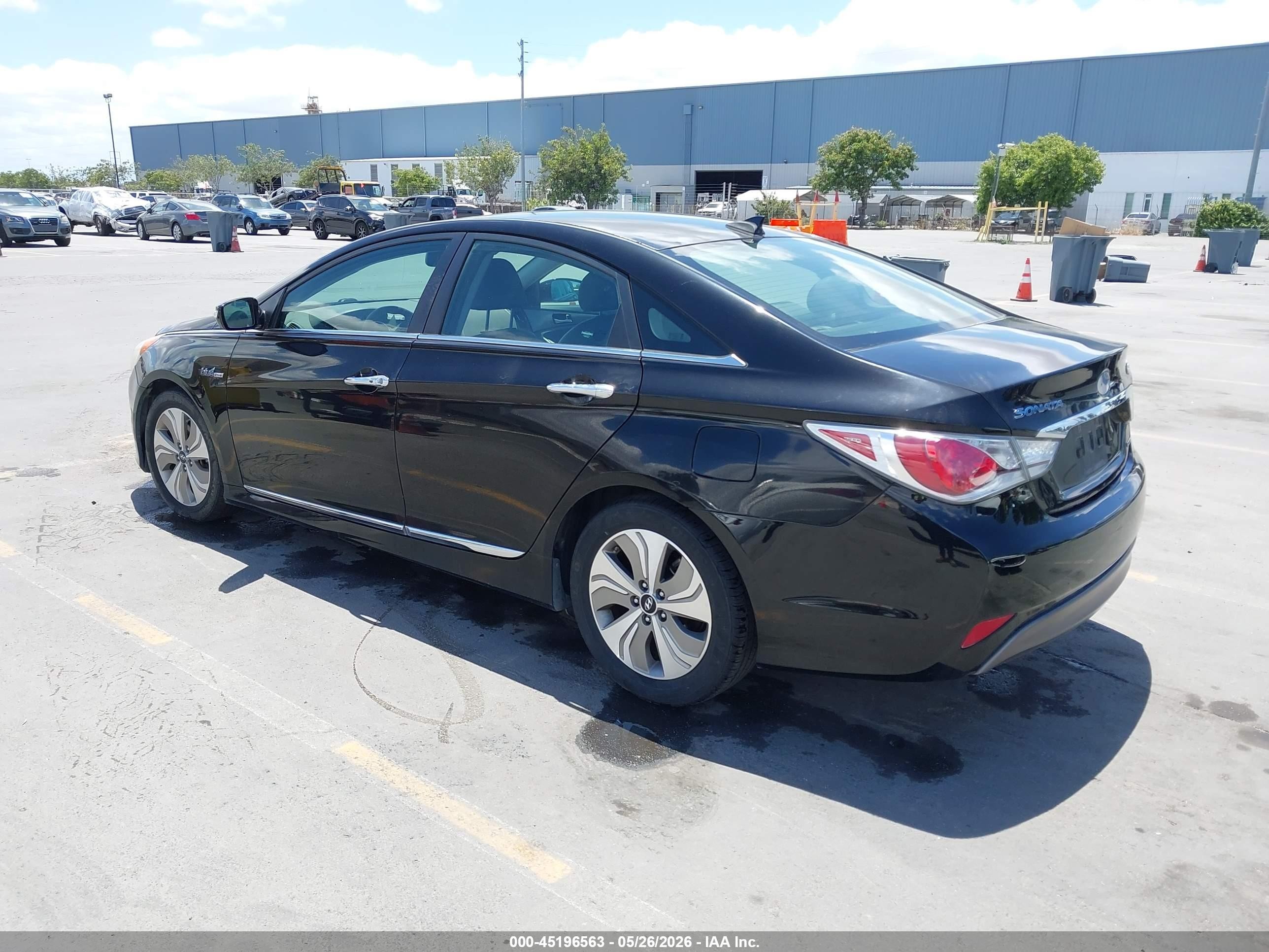 2013 Hyundai Sonata Hybrid Limited Black vin: KMHEC4A46DA101254