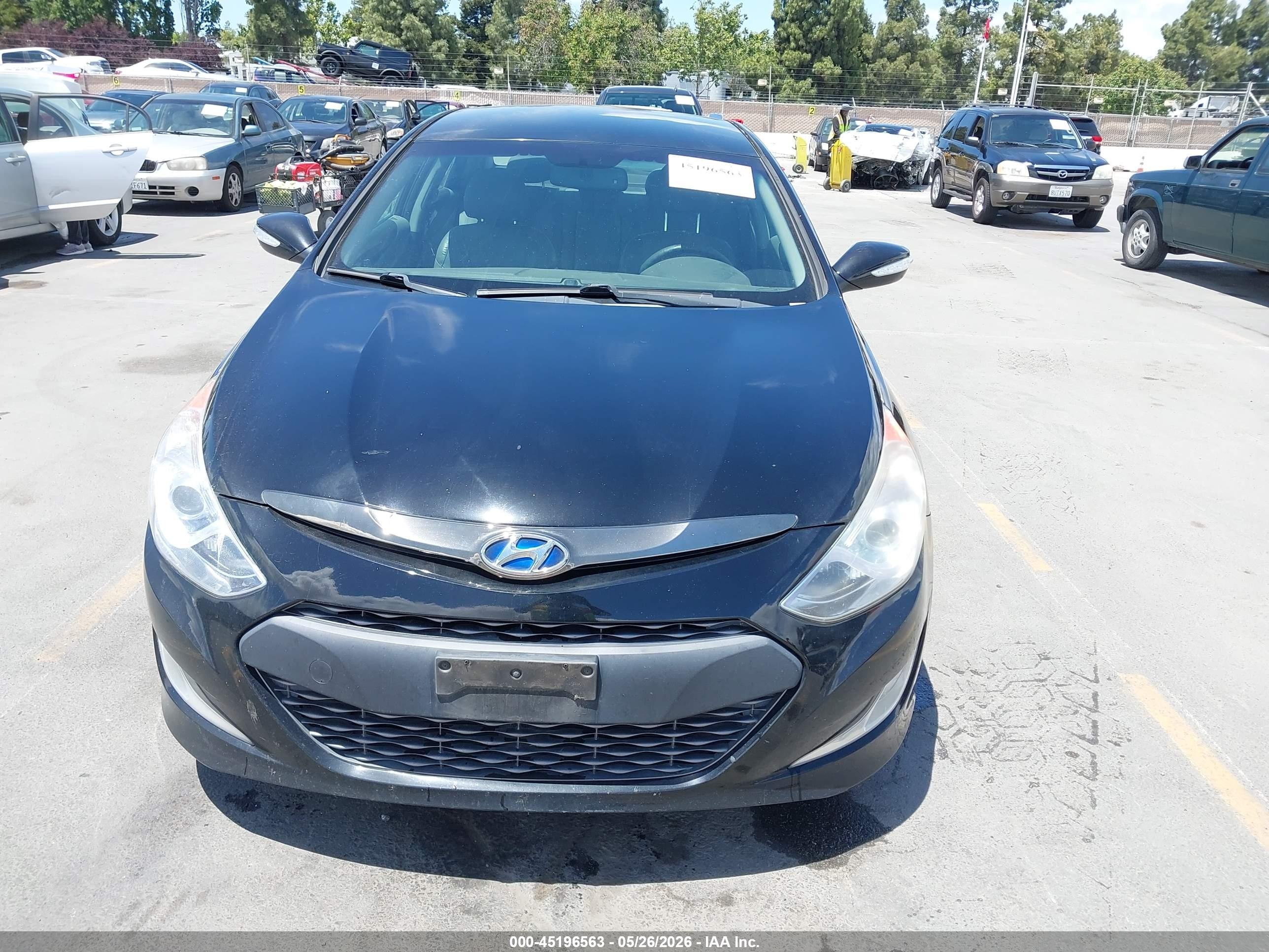 2013 Hyundai Sonata Hybrid Limited Black vin: KMHEC4A46DA101254