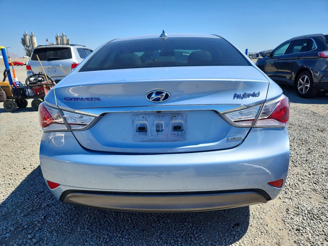 2013 Hyundai Sonata Hybrid Blue vin: KMHEC4A46DA101481