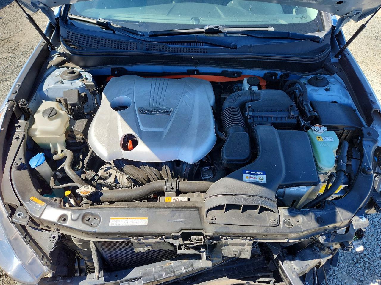 2013 Hyundai Sonata Hybrid Blue vin: KMHEC4A46DA101481