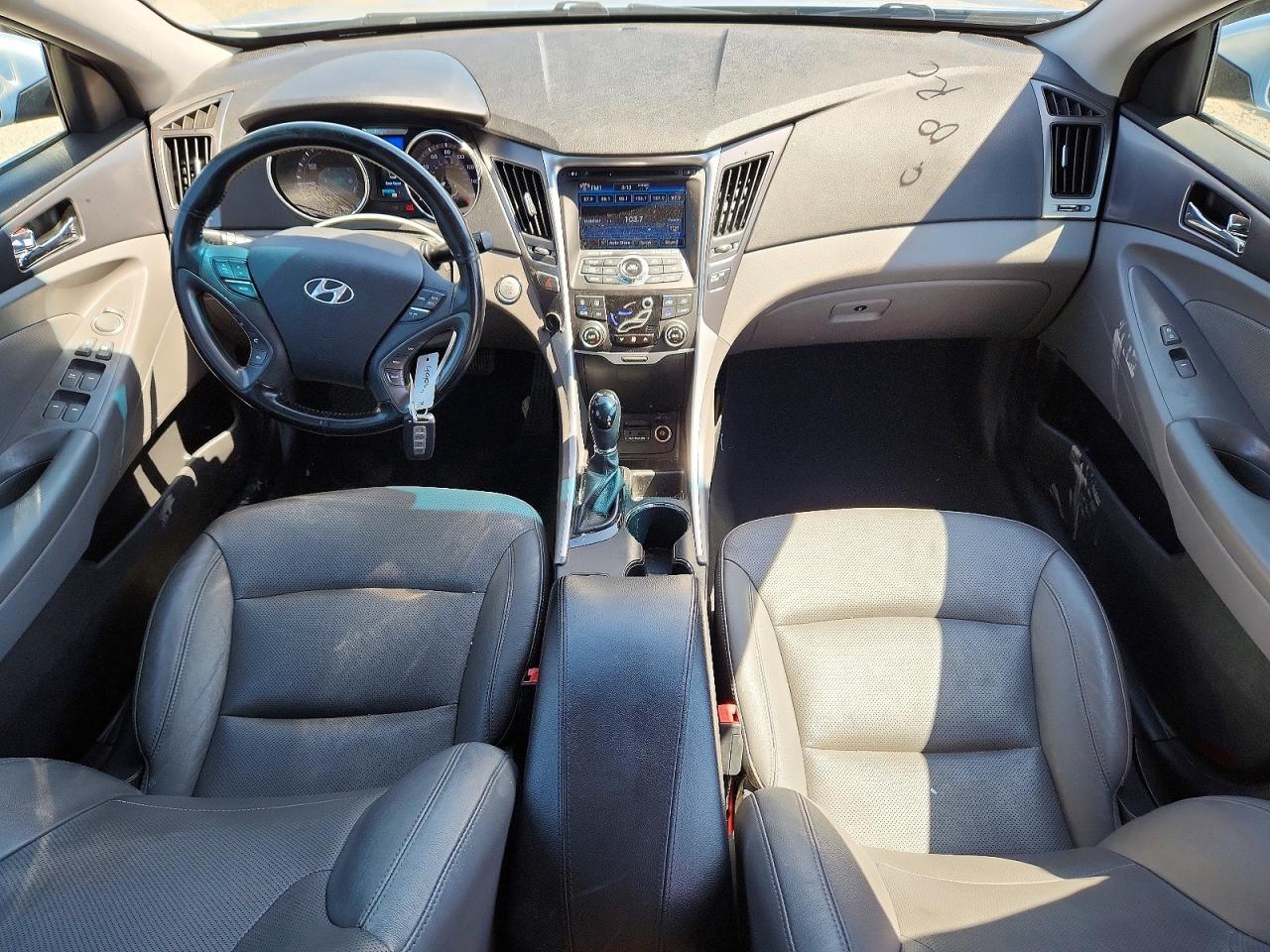 2013 Hyundai Sonata Hybrid Blue vin: KMHEC4A46DA101481