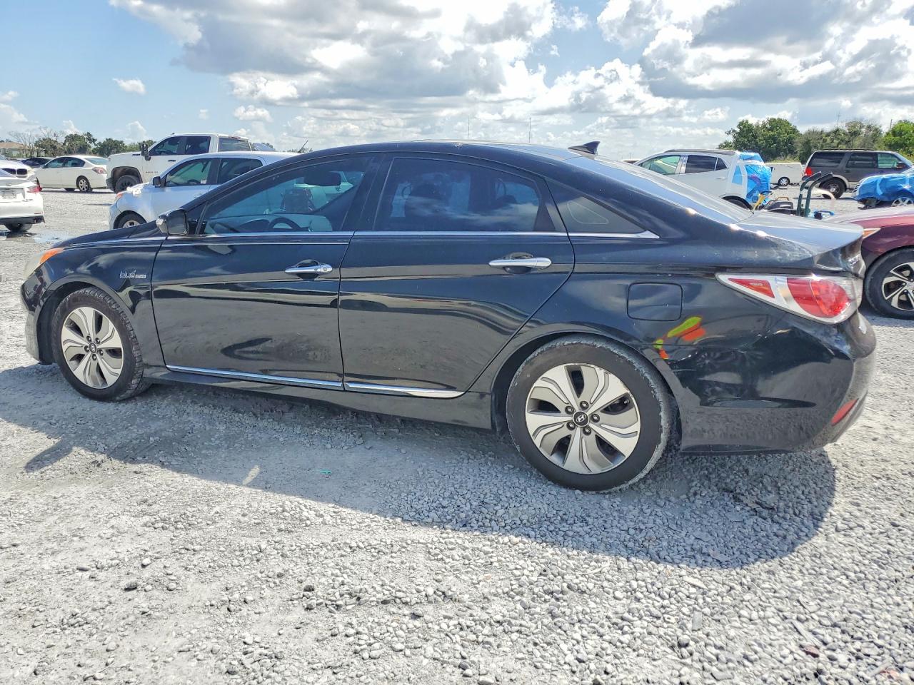 2014 Hyundai Sonata Hybrid Black vin: KMHEC4A46EA105919