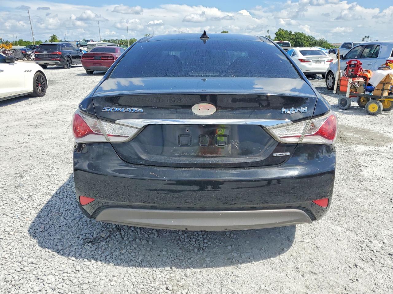 2014 Hyundai Sonata Hybrid Black vin: KMHEC4A46EA105919