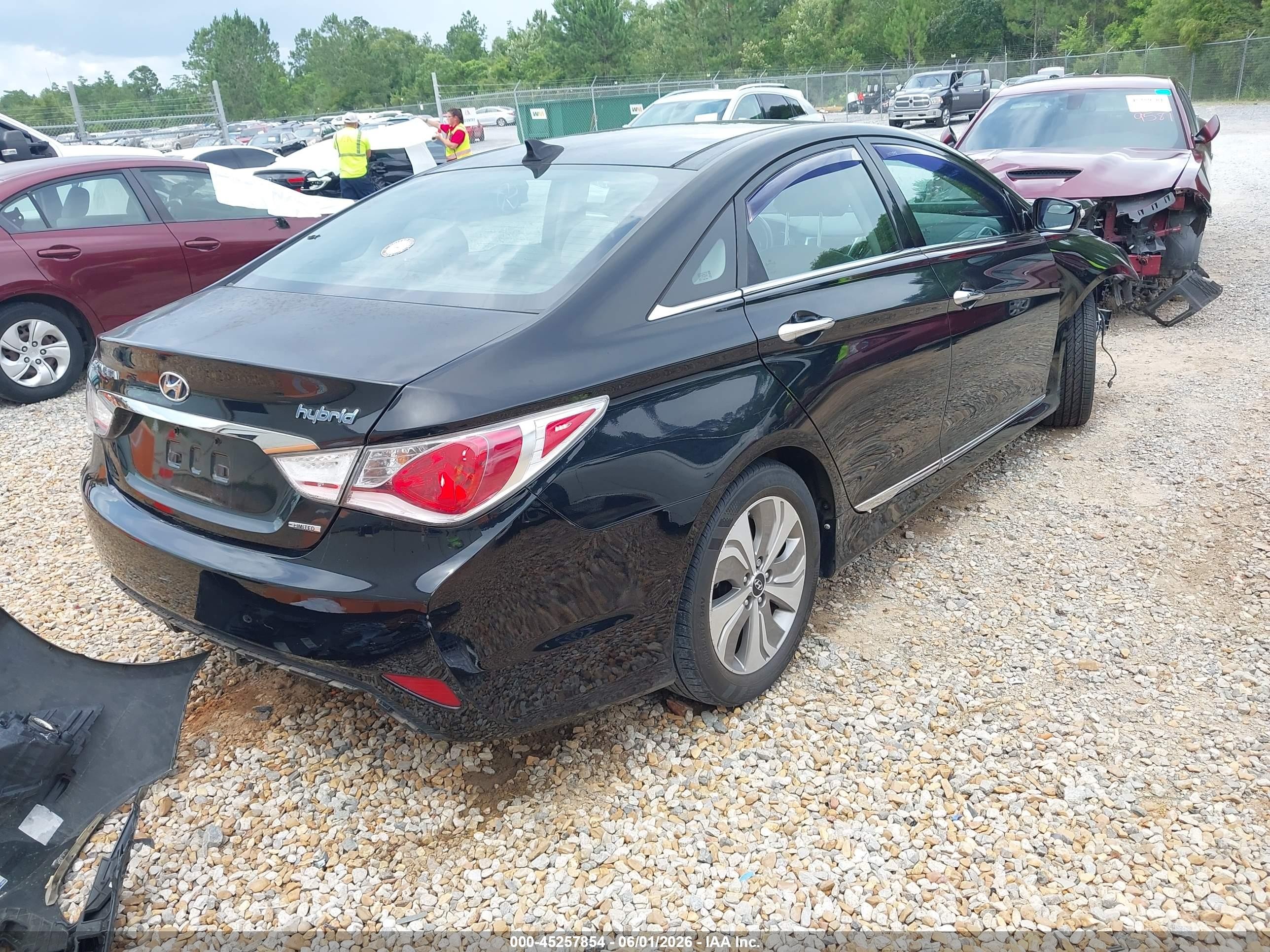 2014 Hyundai Sonata Hybrid Limited Black vin: KMHEC4A46EA108870