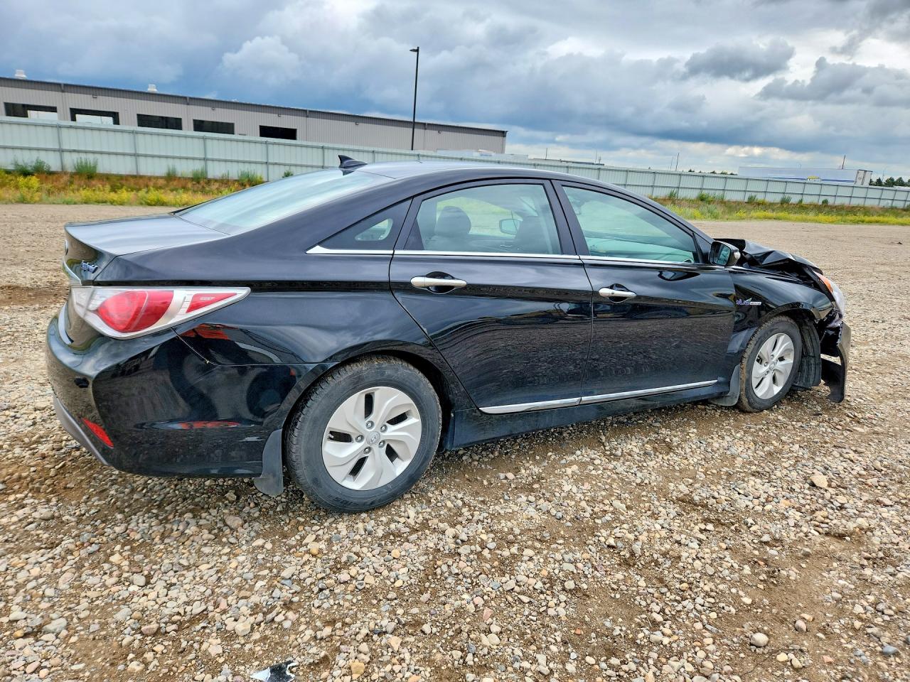 2014 Hyundai Sonata Hybrid Black vin: KMHEC4A46EA110053