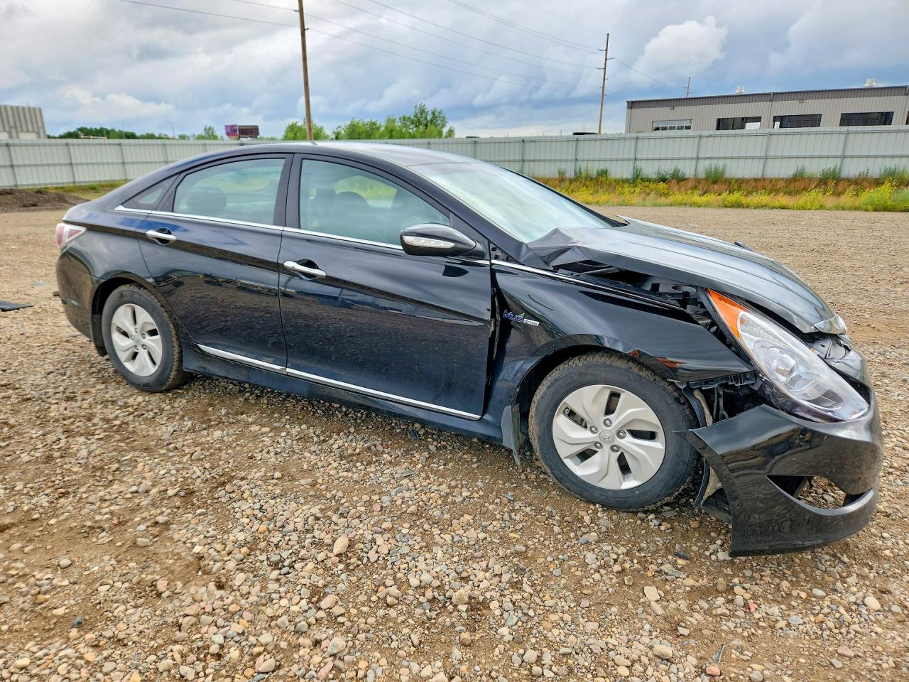 2014 Hyundai Sonata Hybrid Black vin: KMHEC4A46EA110053
