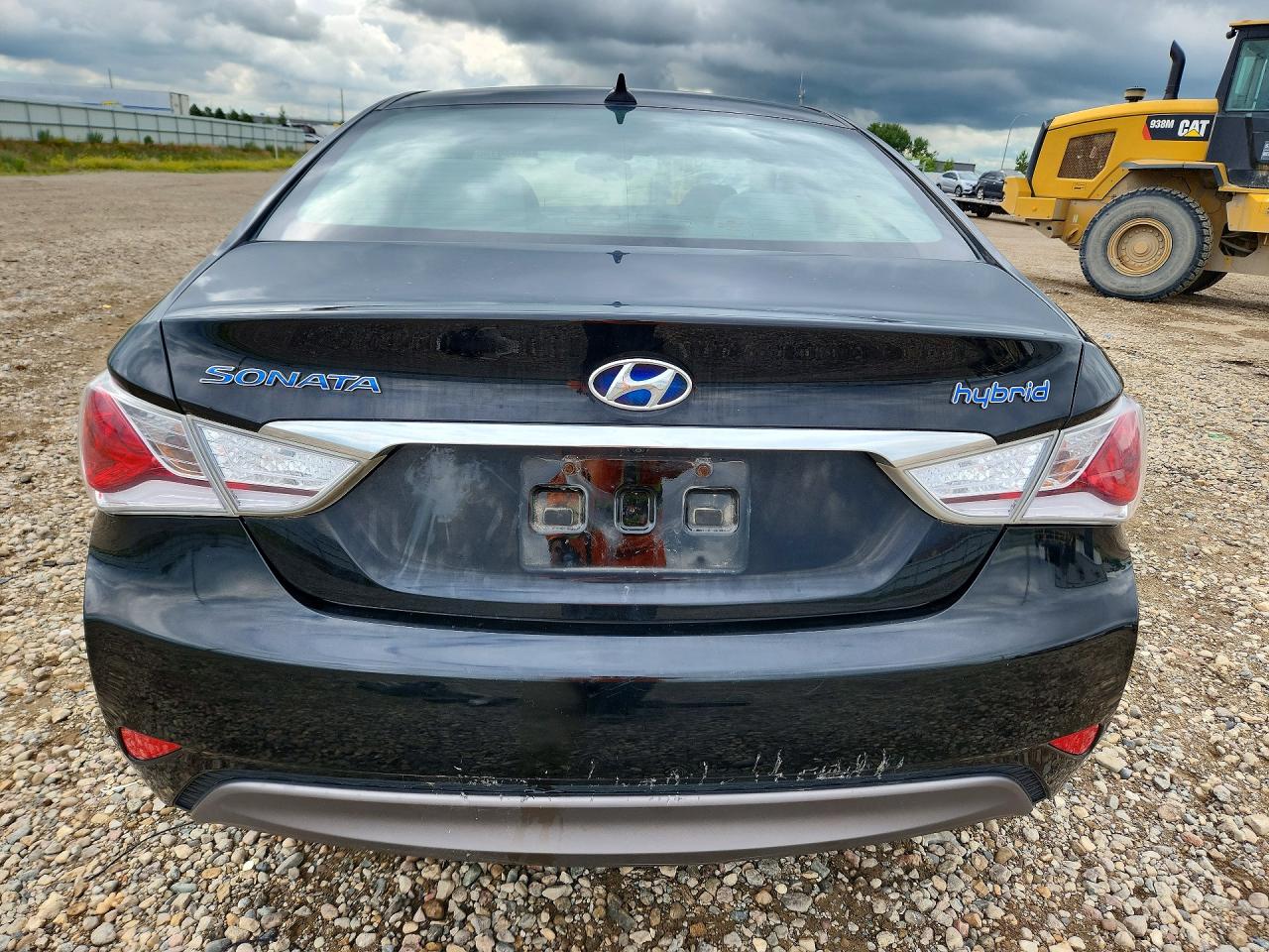 2014 Hyundai Sonata Hybrid Black vin: KMHEC4A46EA110053