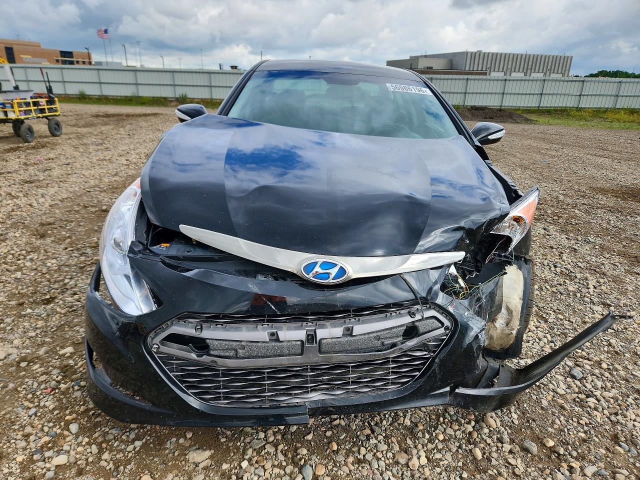 2014 Hyundai Sonata Hybrid Black vin: KMHEC4A46EA110053