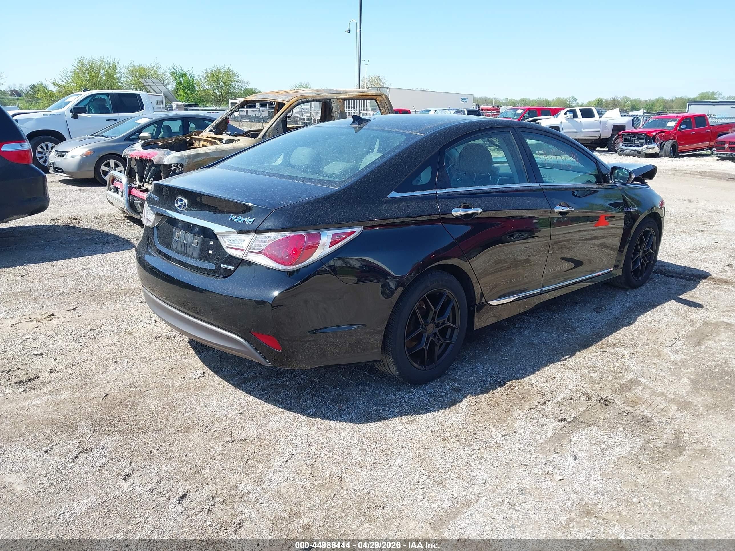 2014 Hyundai Sonata Hybrid Limited Black vin: KMHEC4A46EA111302