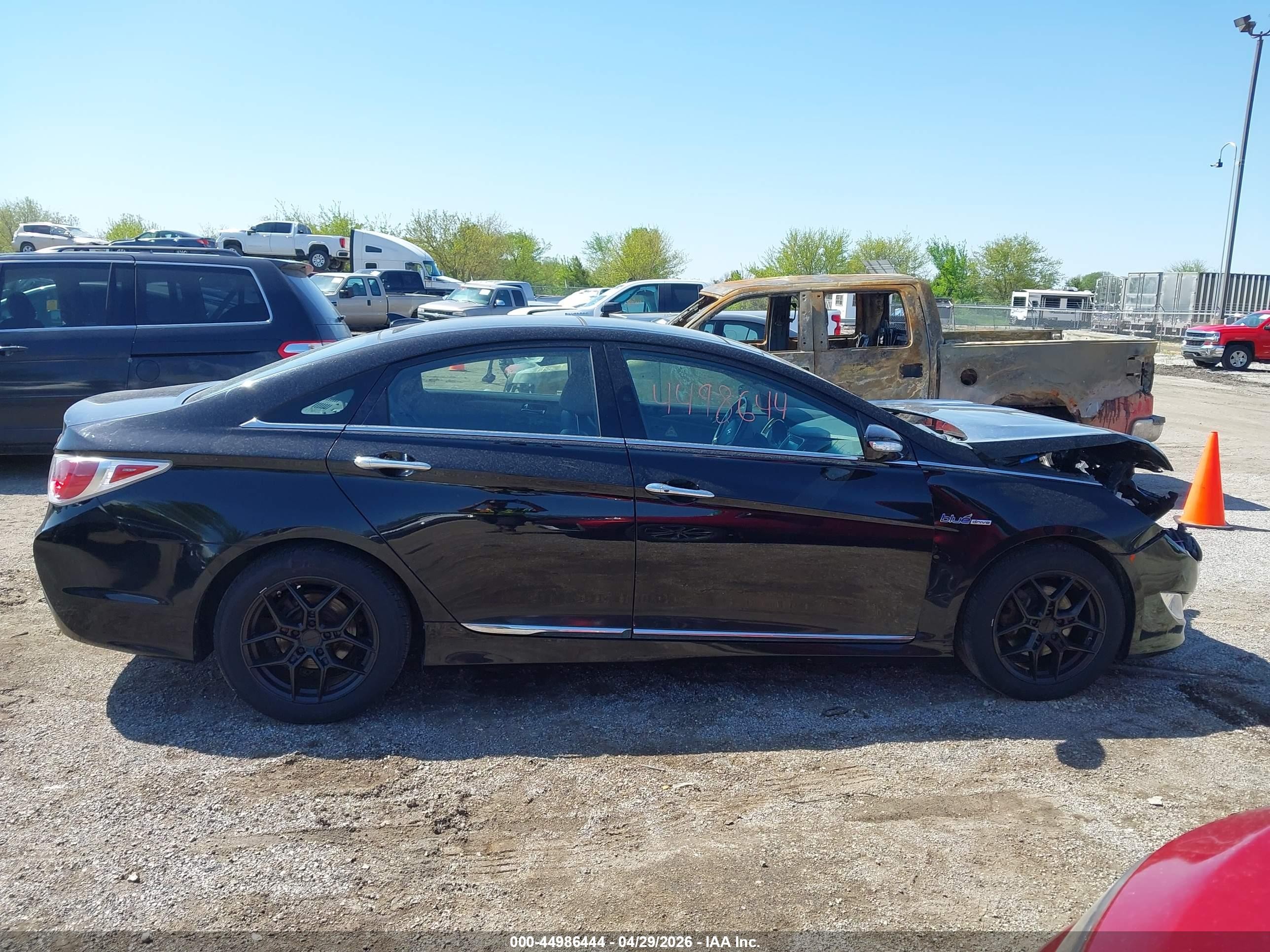 2014 Hyundai Sonata Hybrid Limited Black vin: KMHEC4A46EA111302