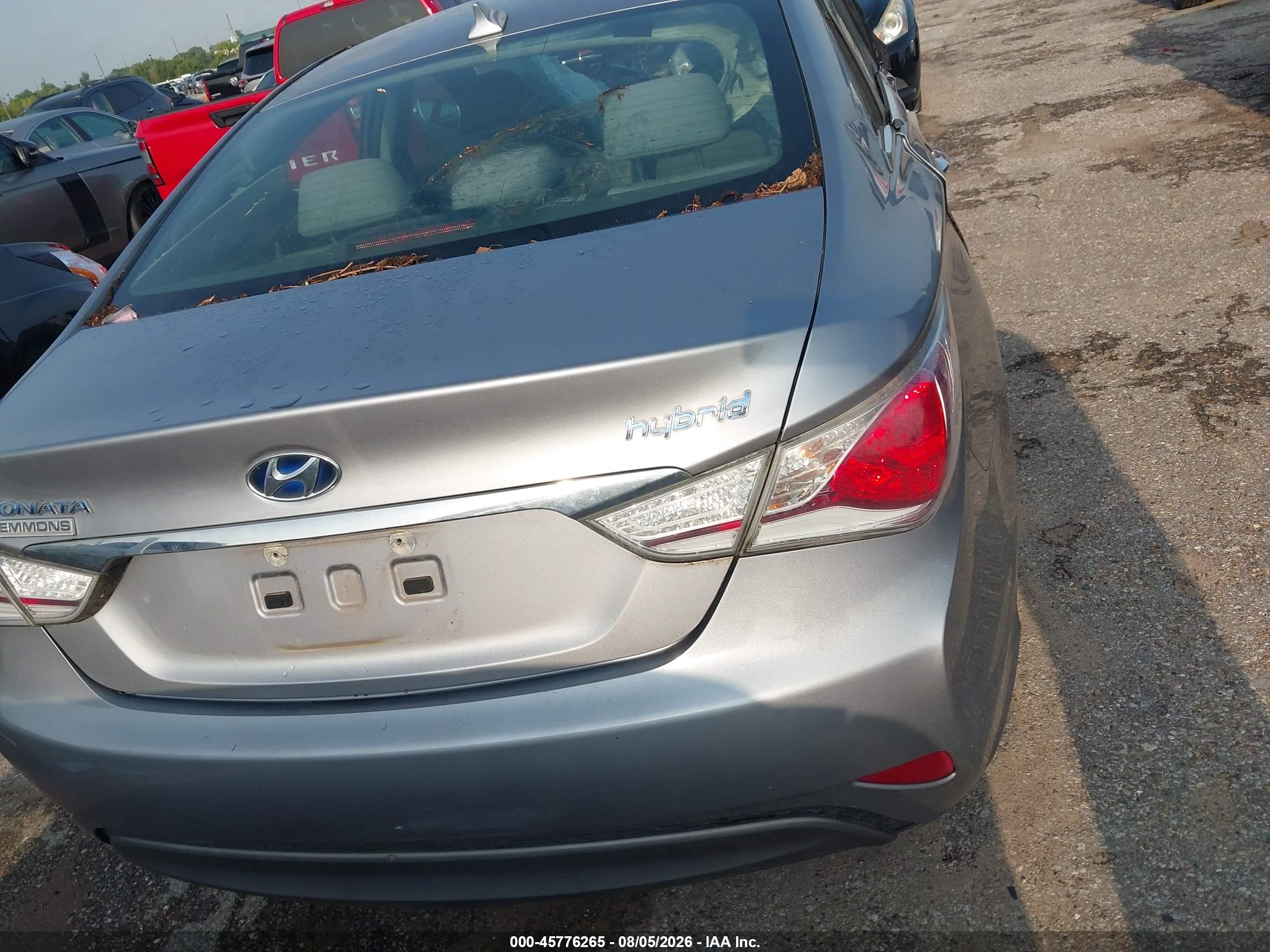 2014 Hyundai Sonata Hybrid   Серый vin: KMHEC4A46EA117312