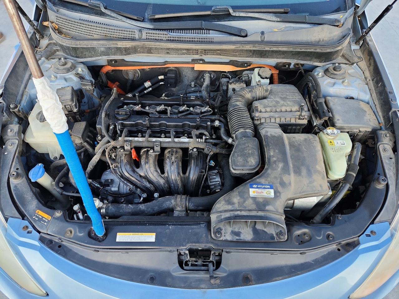 2015 Hyundai Sonata Hybrid Limited Blue vin: KMHEC4A46FA120843