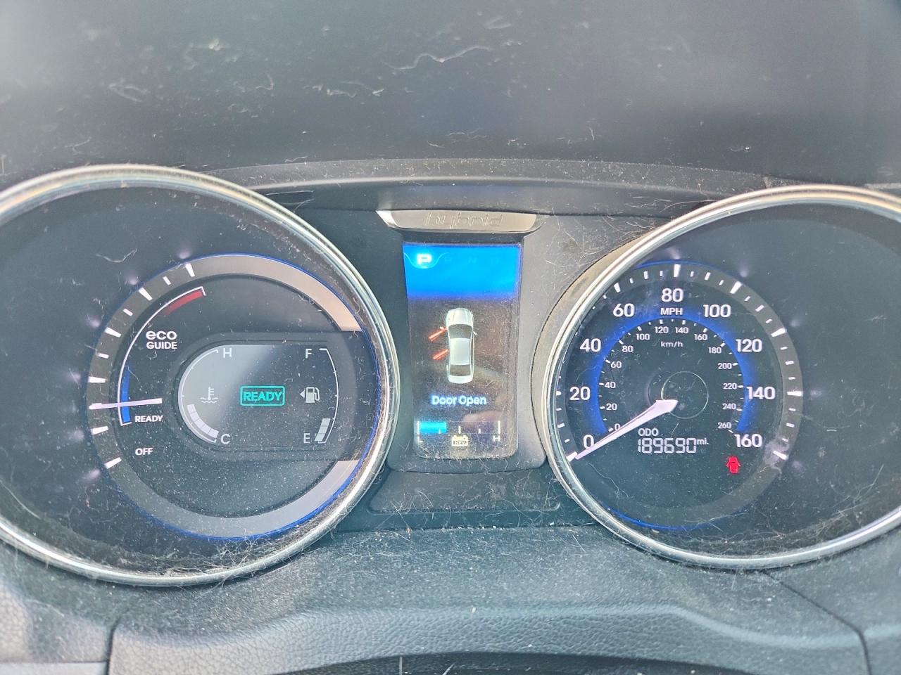 2015 Hyundai Sonata Hybrid Limited Blue vin: KMHEC4A46FA120843